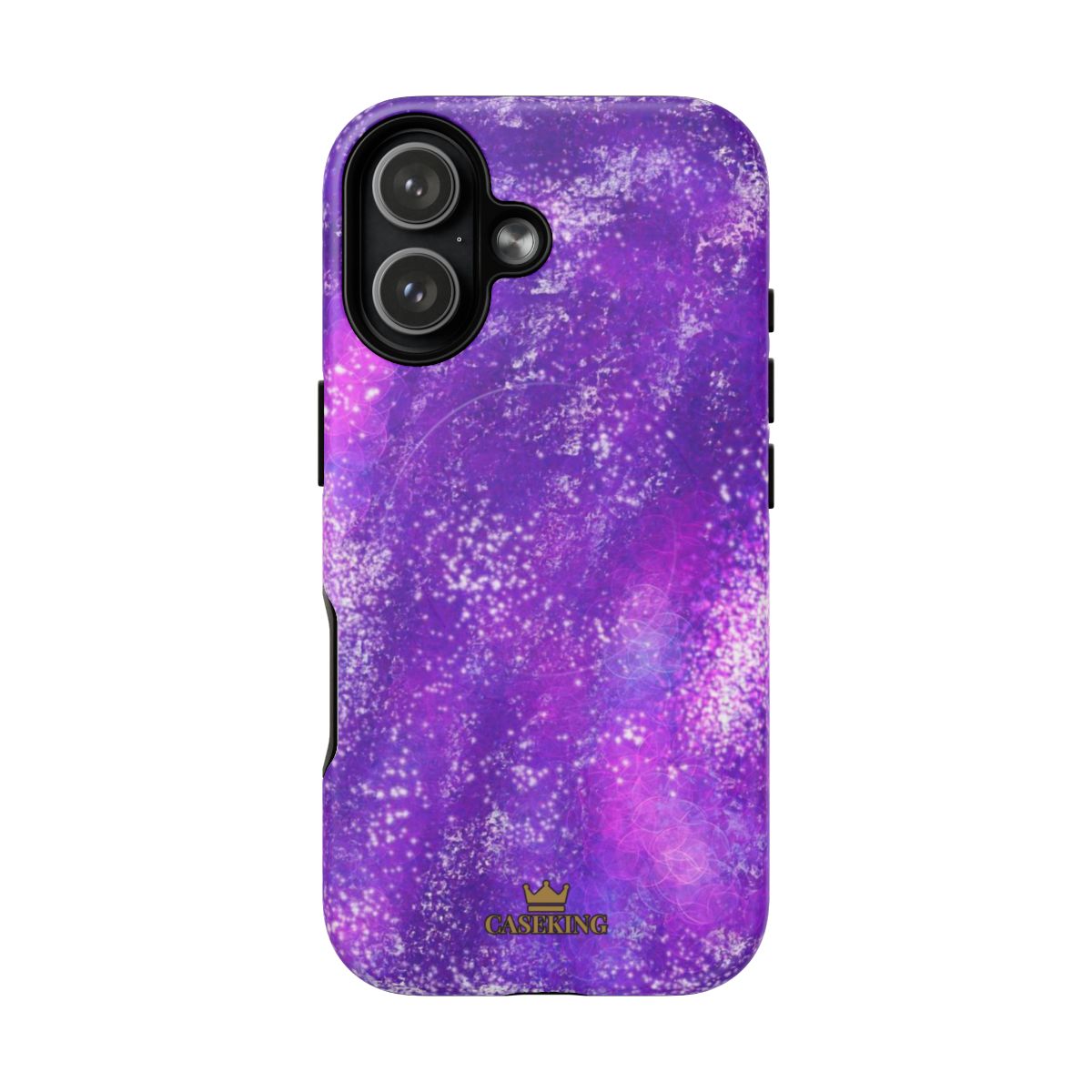 Amethyst Gem MagSafe-compatible tough case on iPhone 17, matte finish