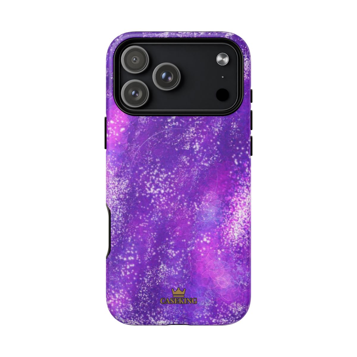 Amethyst Gem MagSafe-compatible tough case on iPhone 18 Pro Max, matte finish