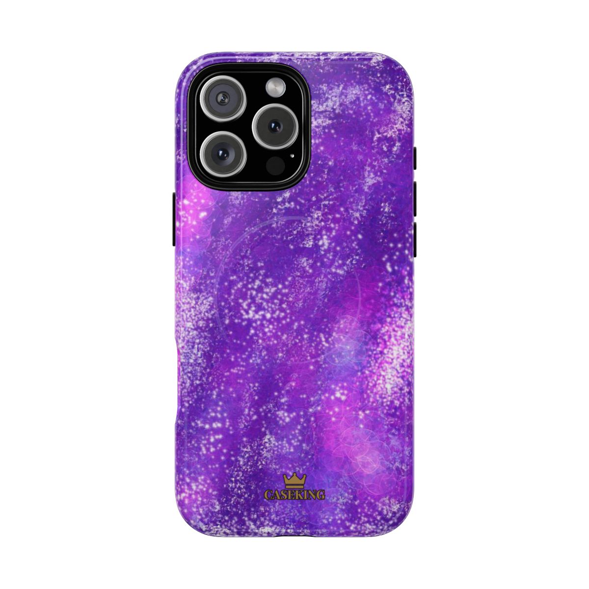 Amethyst Gem MagSafe-compatible tough case on iPhone 16 Pro Max, glossy finish