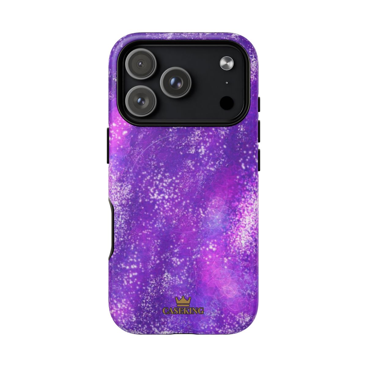 Amethyst Gem MagSafe-compatible tough case on iPhone 17 Pro, matte finish