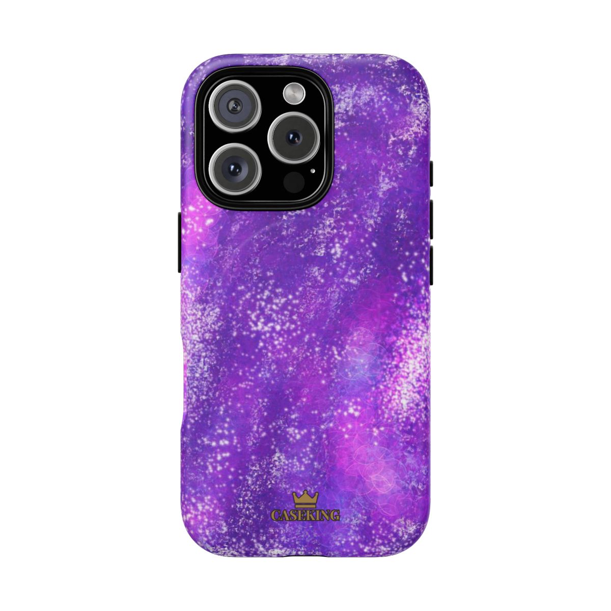 Amethyst Gem MagSafe-compatible tough case on iPhone 16 Pro, matte finish