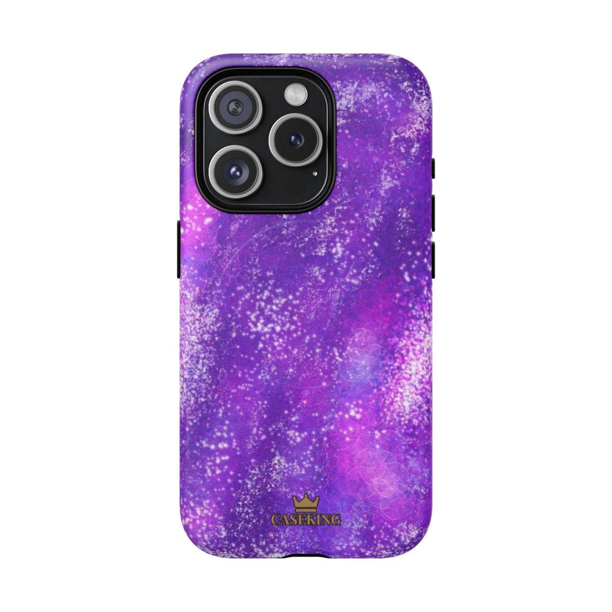 Amethyst Gem MagSafe-compatible tough case on iPhone 15 Pro, matte finish