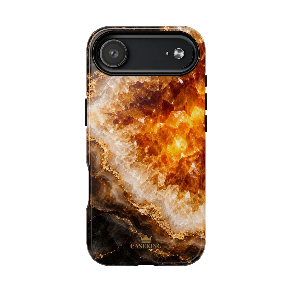 Citrine MagSafe-compatible tough case on iPhone 17 Air, glossy finish