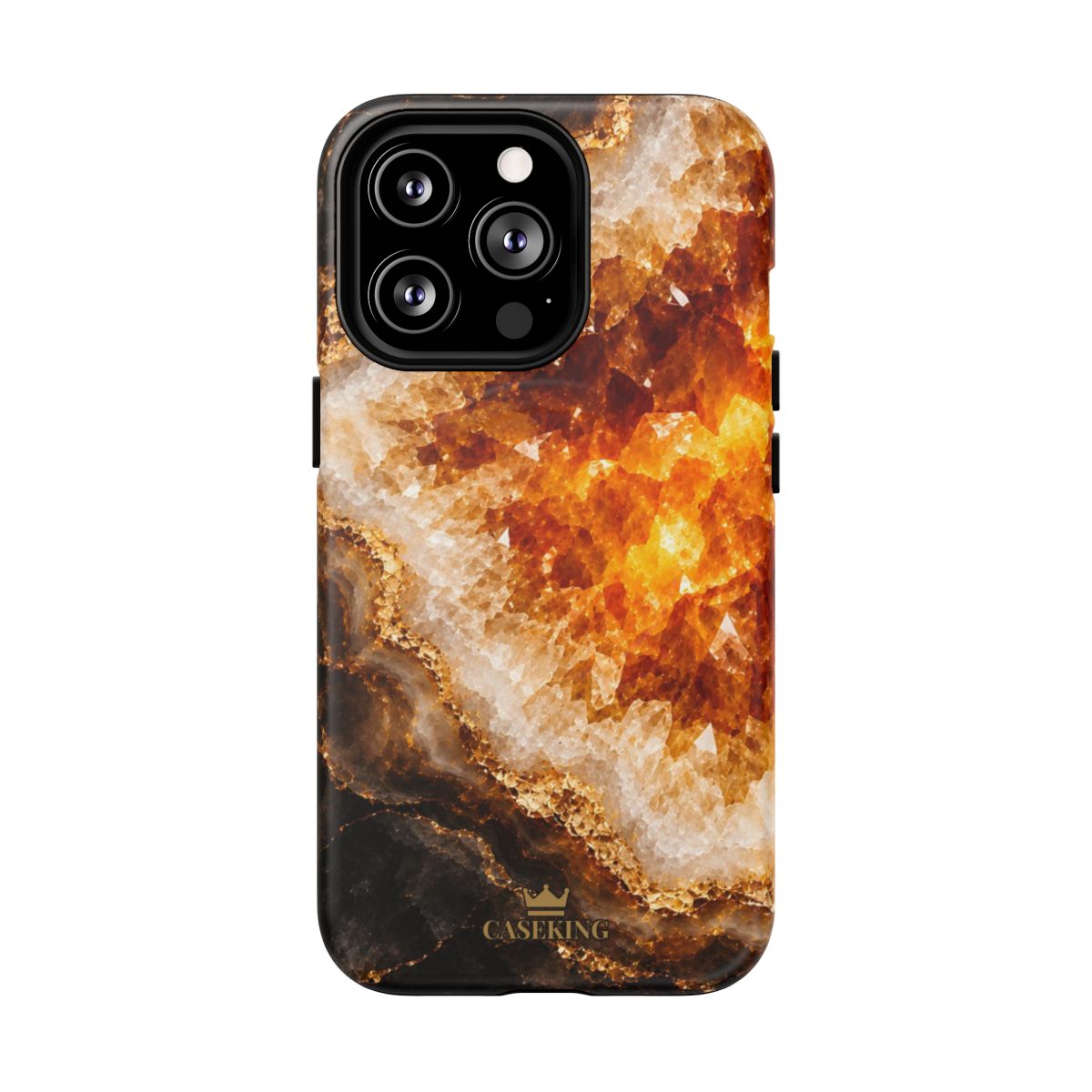 Citrine MagSafe-compatible tough case on iPhone 13 Pro, matte finish