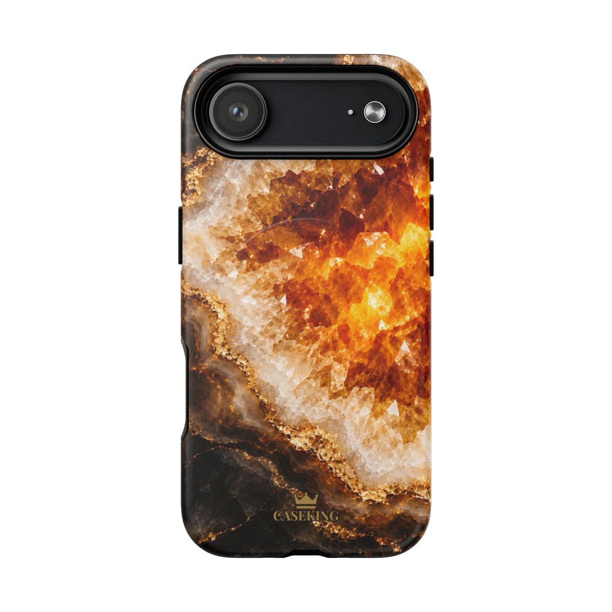 Citrine MagSafe-compatible tough case on iPhone 17 Air, matte finish