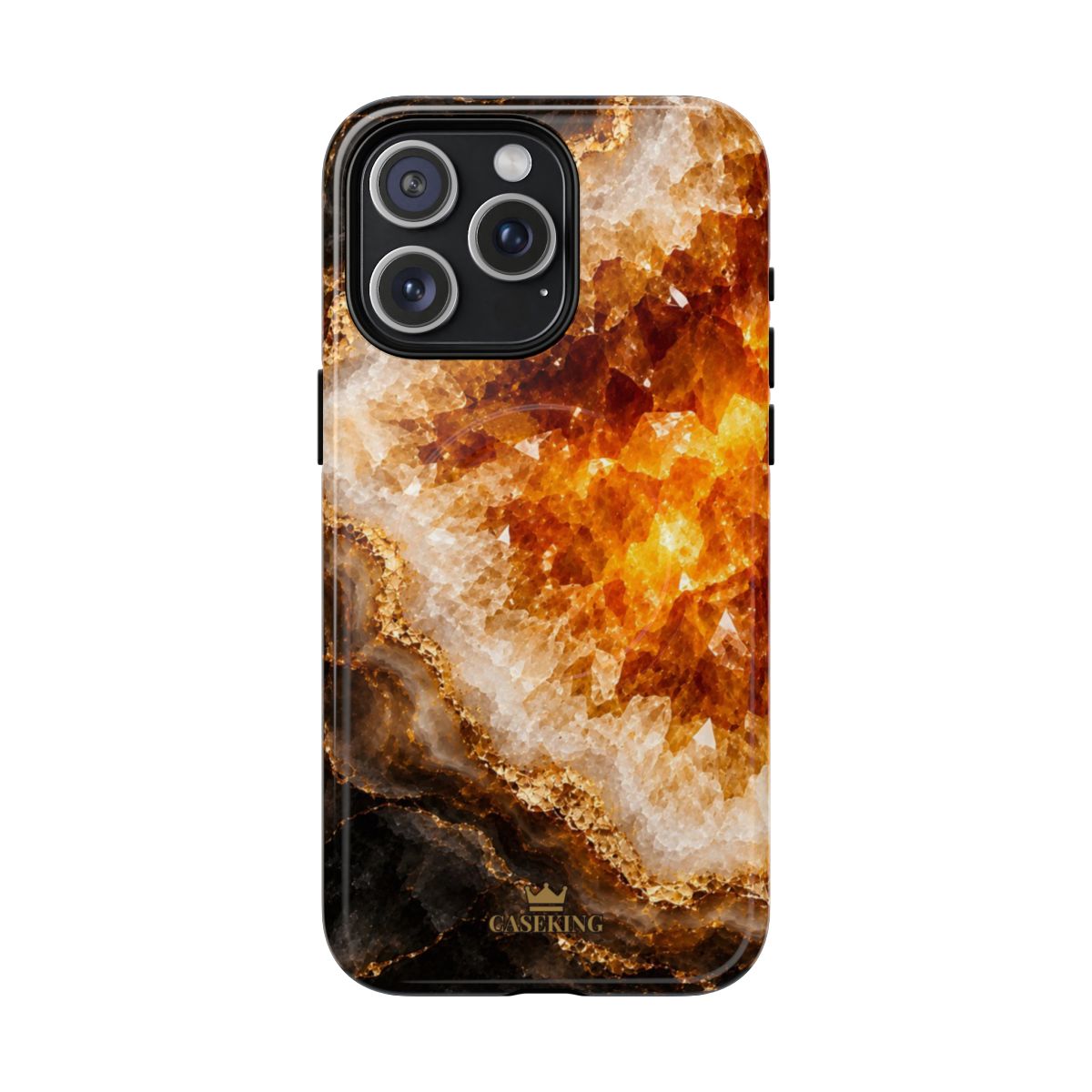 Citrine MagSafe-compatible tough case on iPhone 15 Pro Max, glossy finish