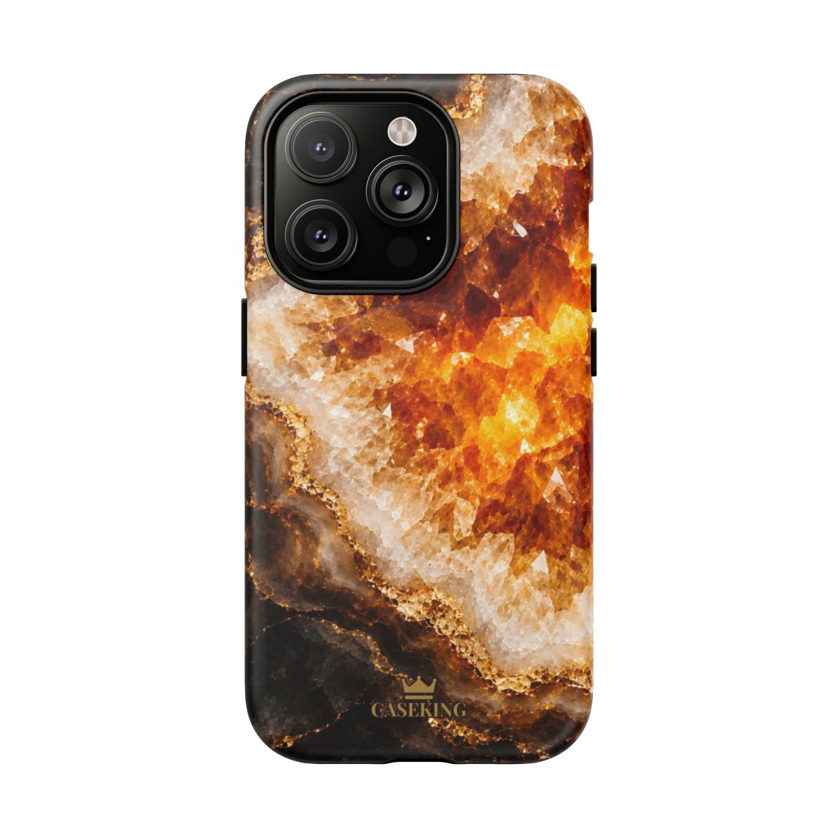 Citrine MagSafe-compatible tough case on iPhone 14 Pro, matte finish