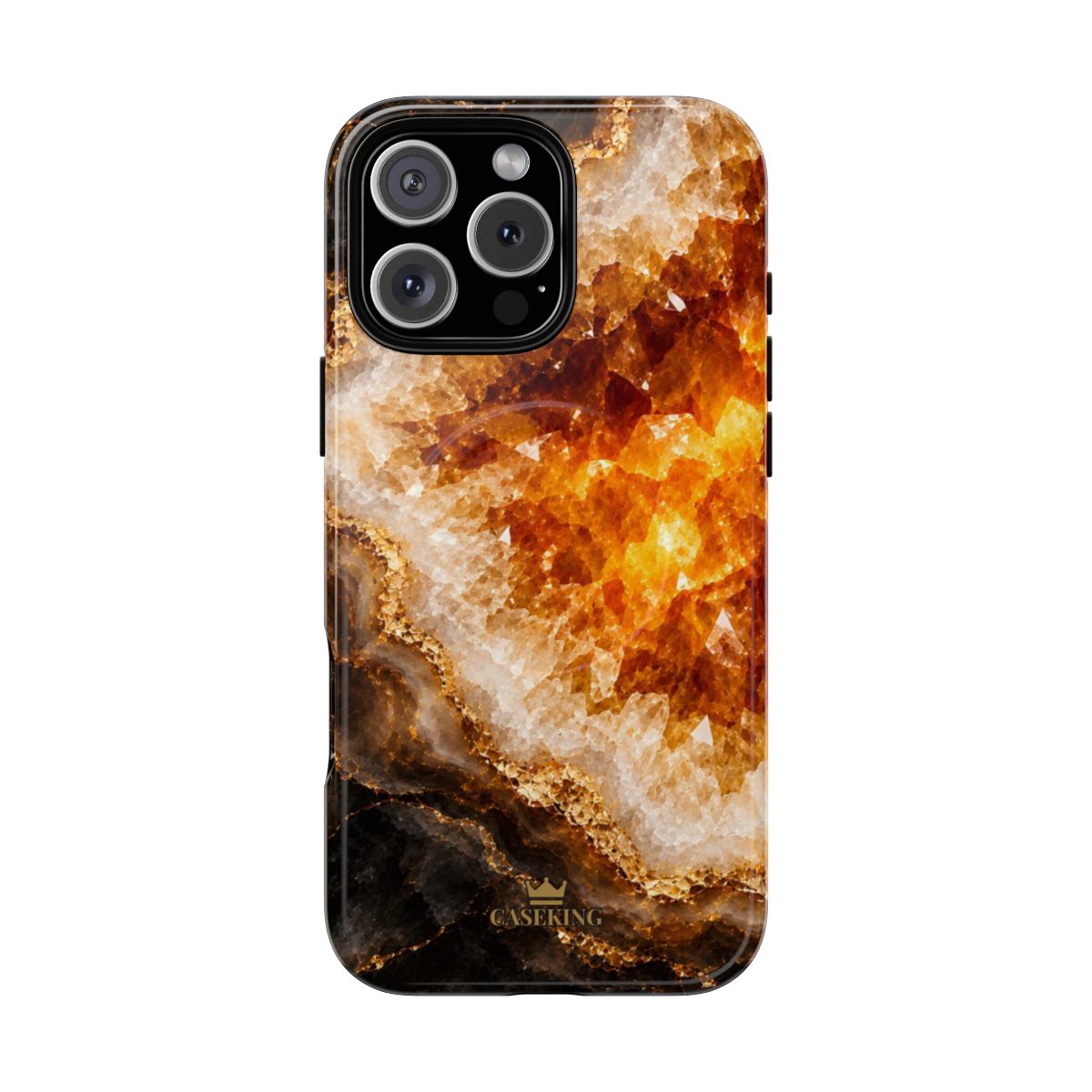 Citrine MagSafe-compatible tough case on iPhone 16 Pro Max, glossy finish