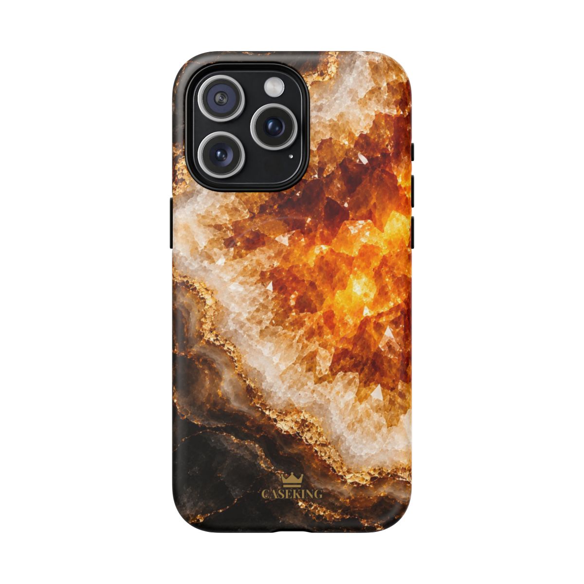 Citrine MagSafe-compatible tough case on iPhone 15 Pro Max, matte finish