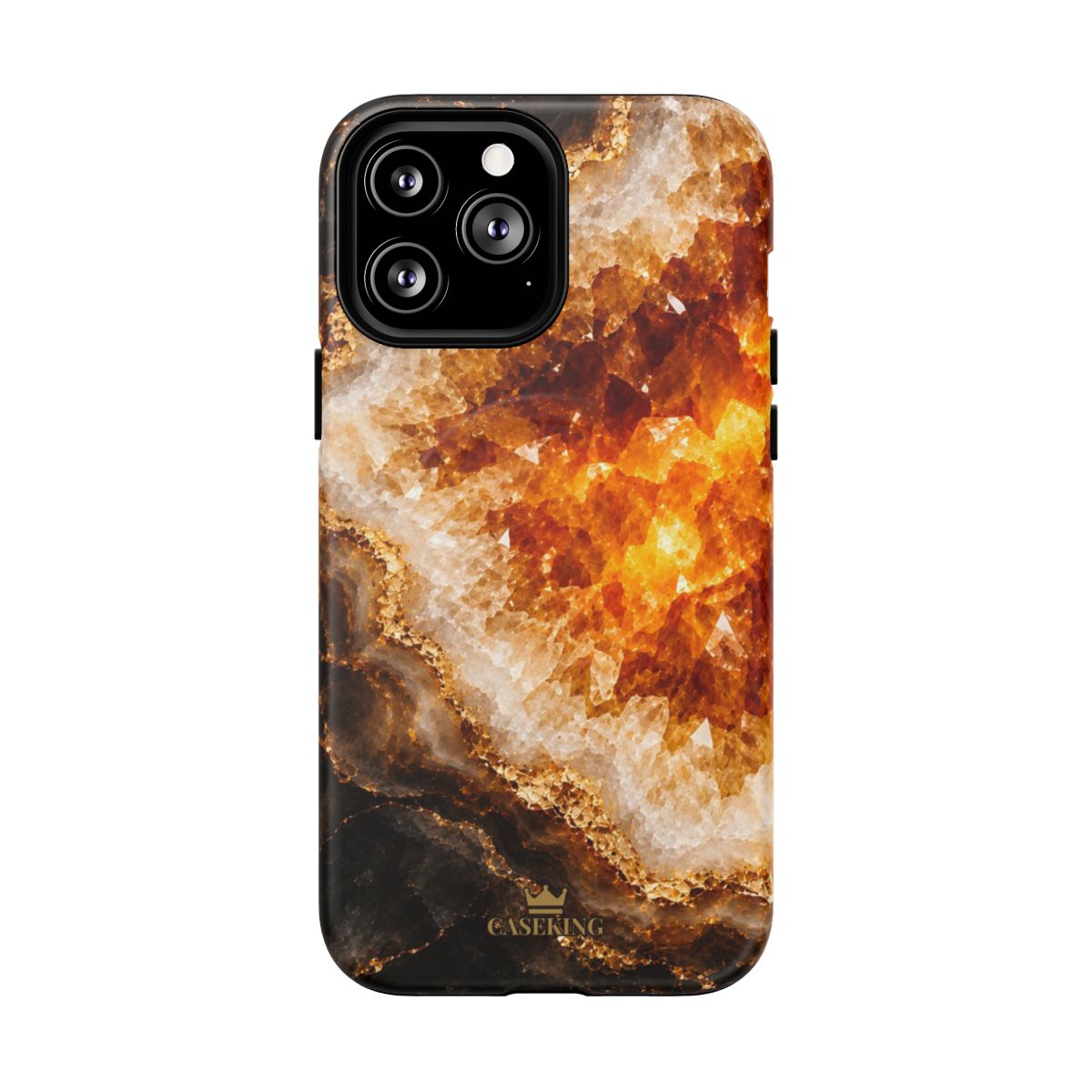 Citrine MagSafe-compatible tough case on iPhone 13 Pro Max, matte finish