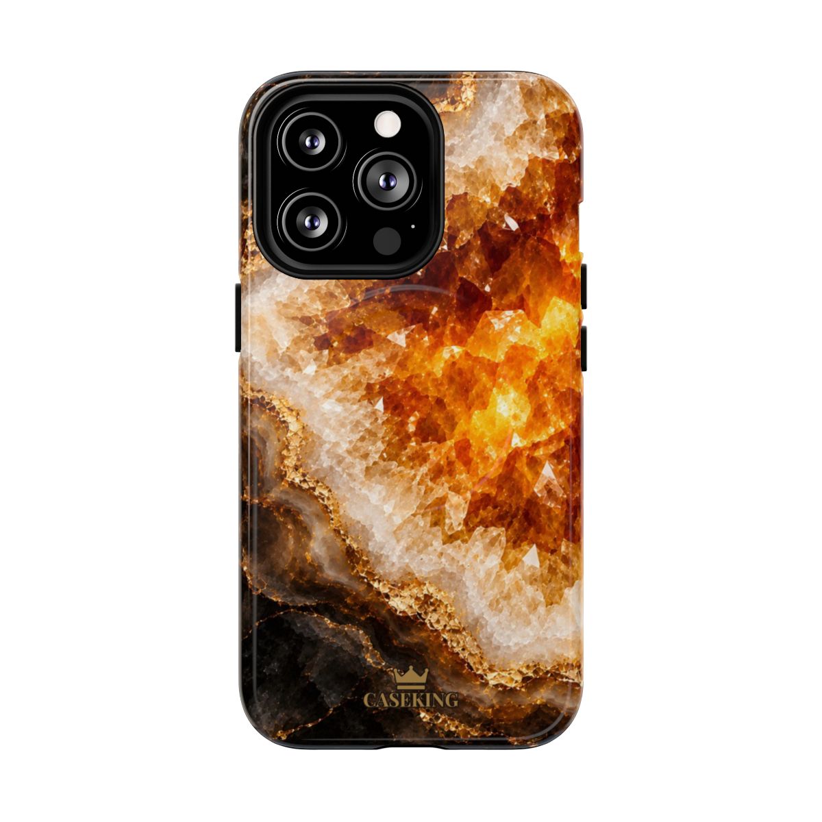 Citrine MagSafe-compatible tough case on iPhone 13 Pro, glossy finish