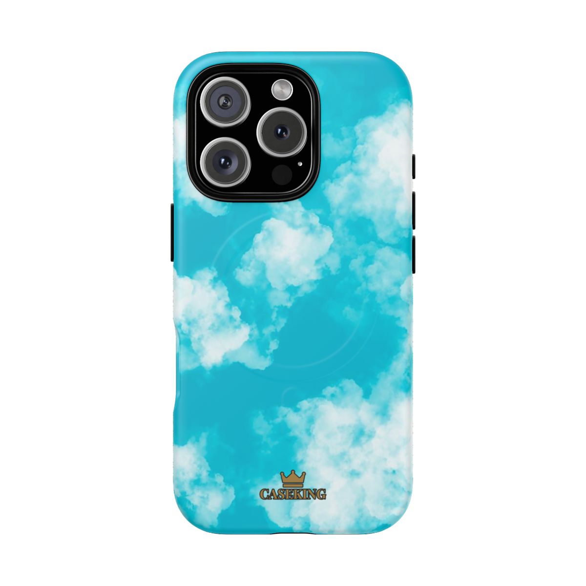Cloudy Sky MagSafe-compatible tough case on iPhone 16 Pro, matte finish
