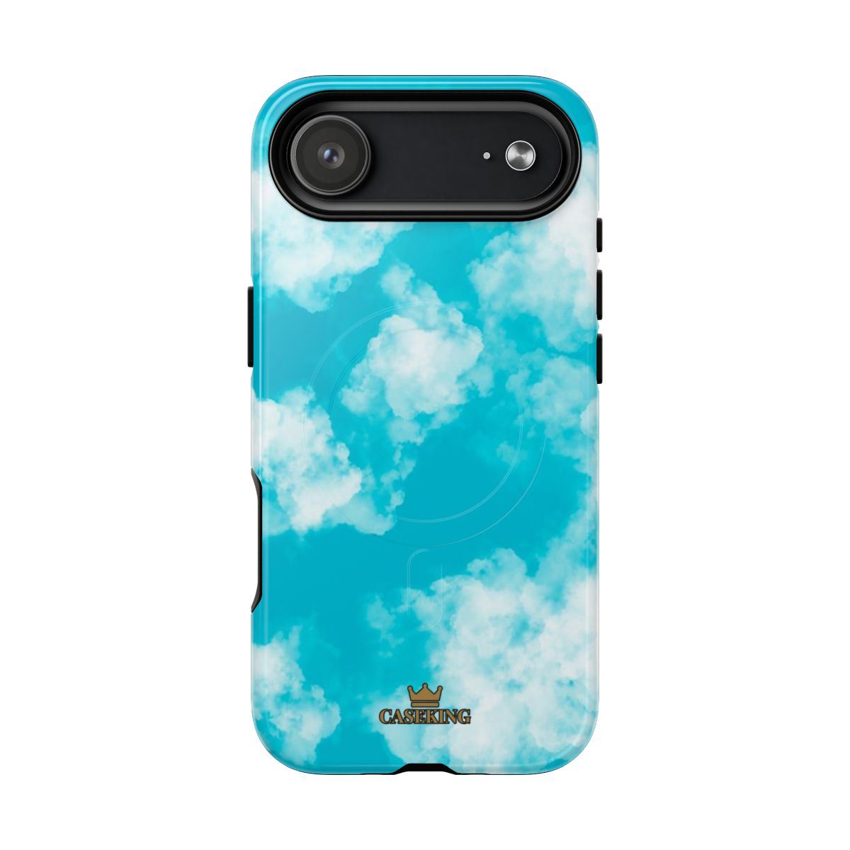 Cloudy Sky MagSafe-compatible tough case on iPhone 17 Air, glossy finish