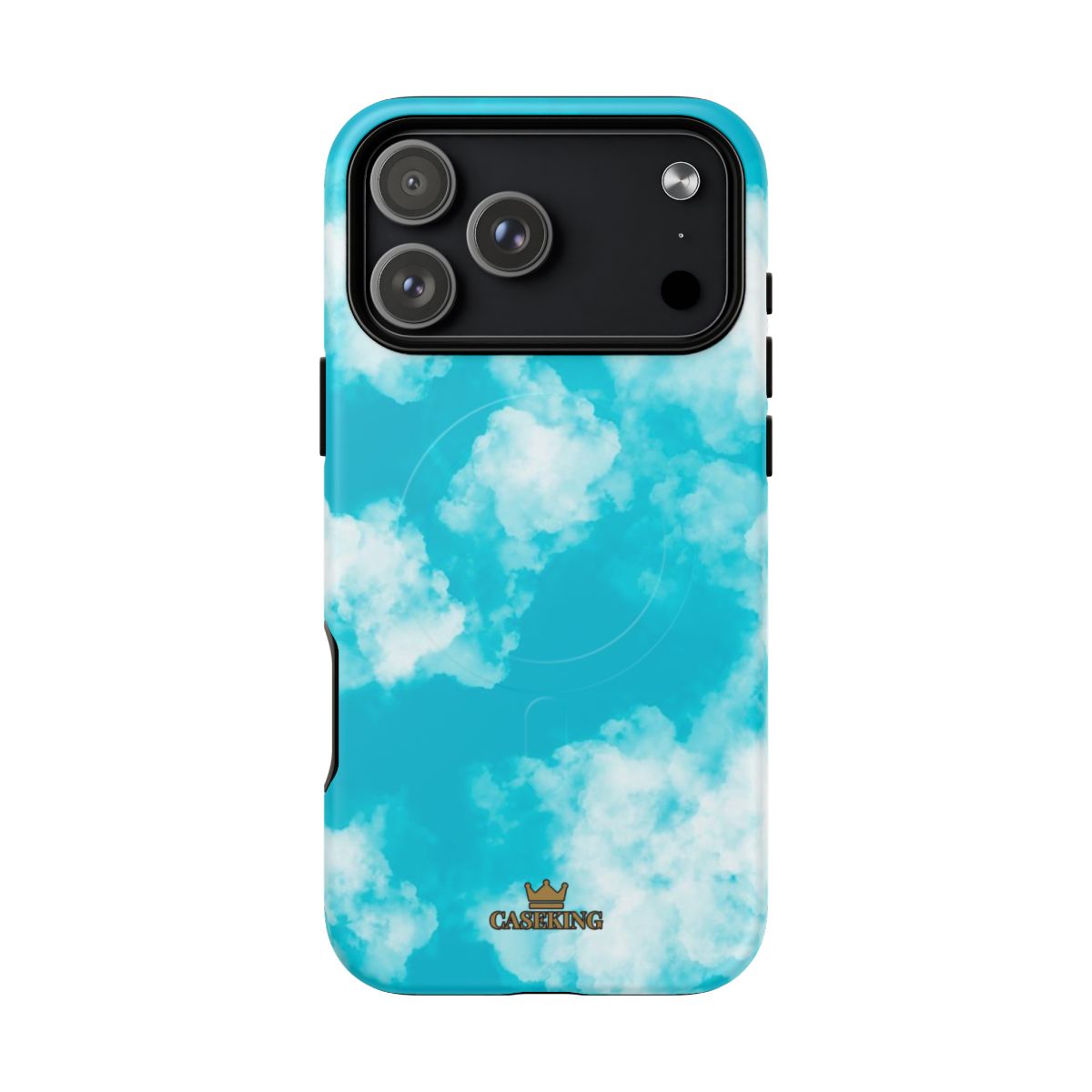 Cloudy Sky MagSafe-compatible tough case on iPhone 17 Pro Max, matte finish