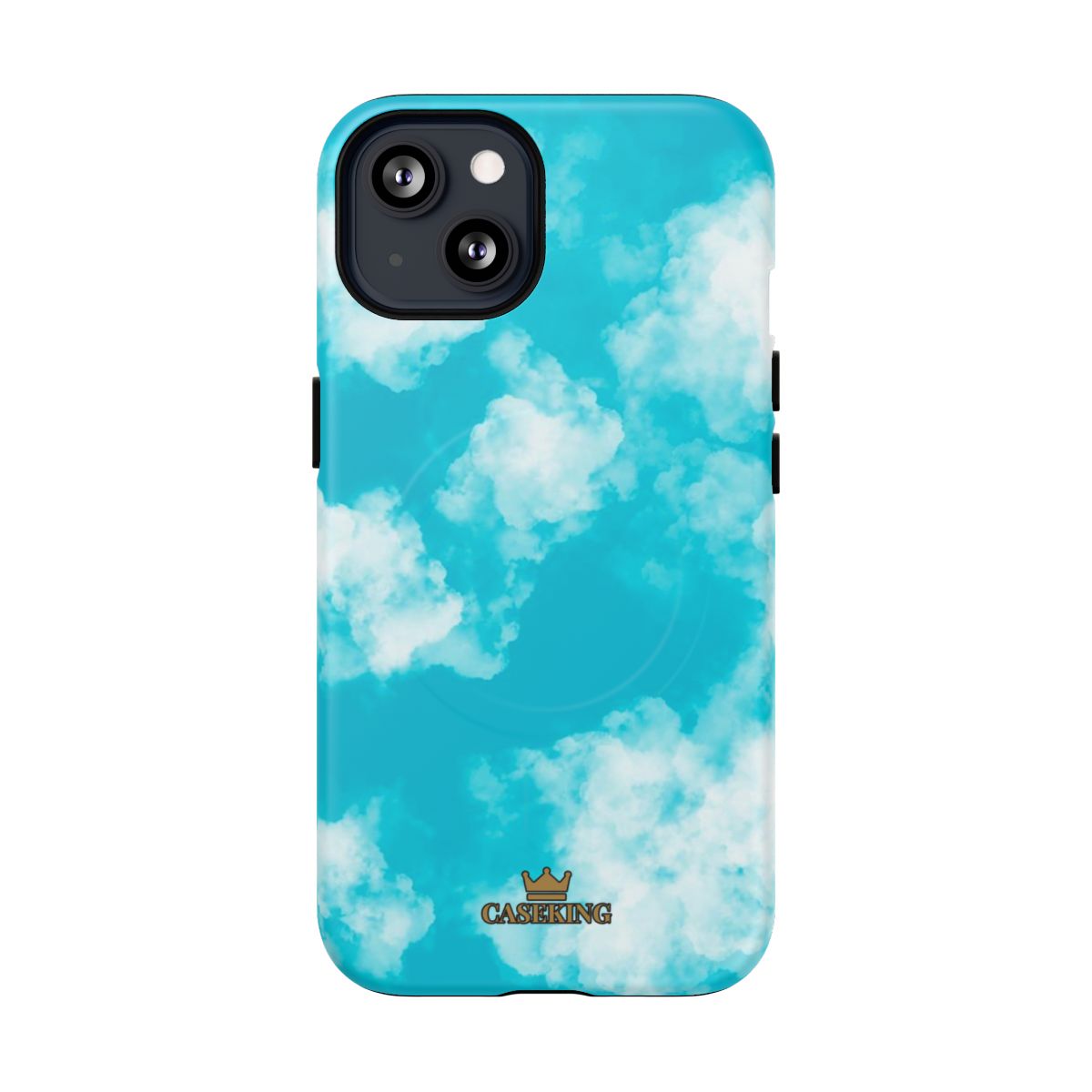 Cloudy Sky MagSafe-compatible tough case on iPhone 13, matte finish
