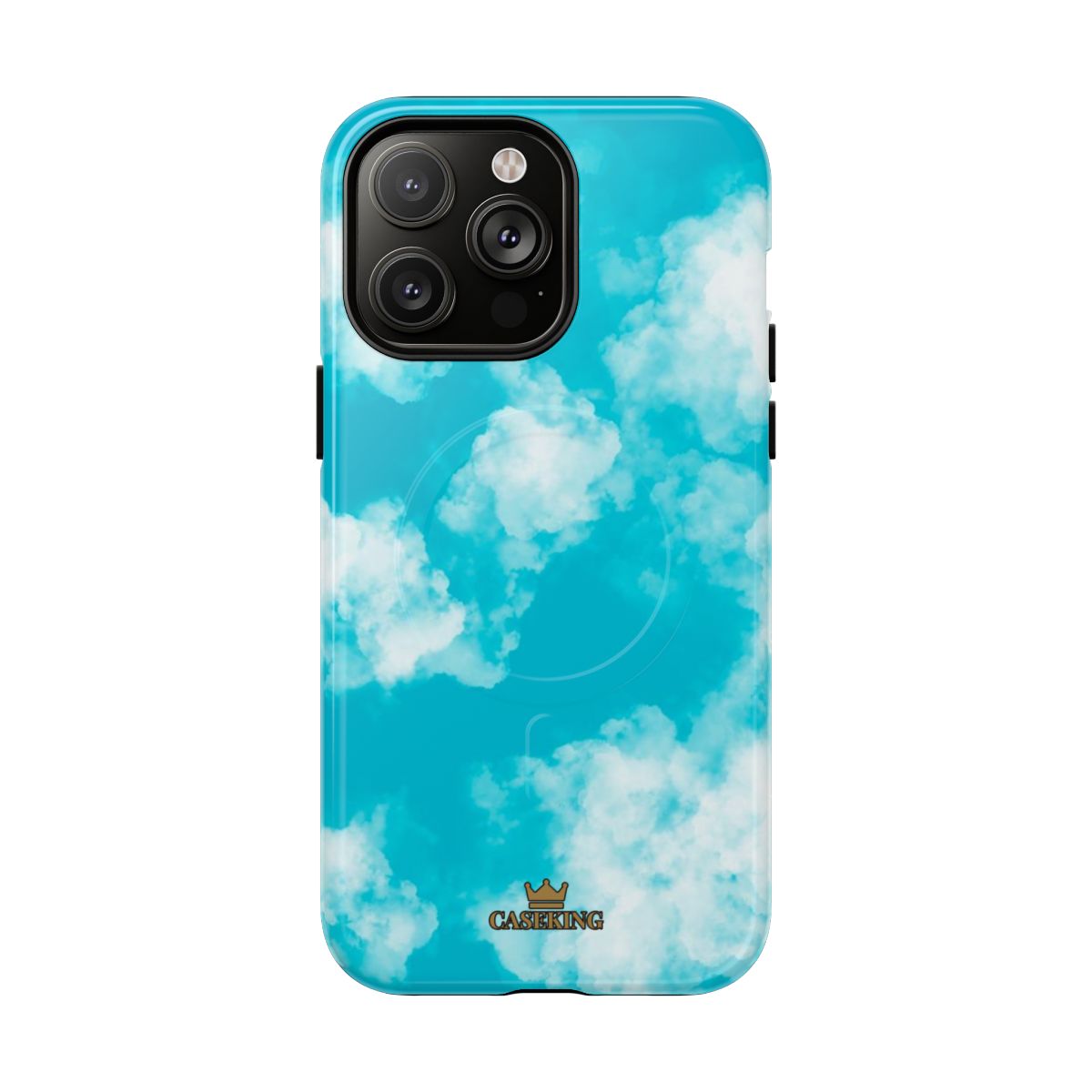 Cloudy Sky MagSafe-compatible tough case on iPhone 14 Pro Max, glossy finish