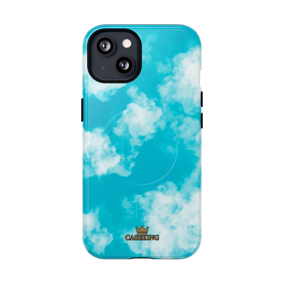 Cloudy Sky MagSafe-compatible tough case on iPhone 13, glossy finish