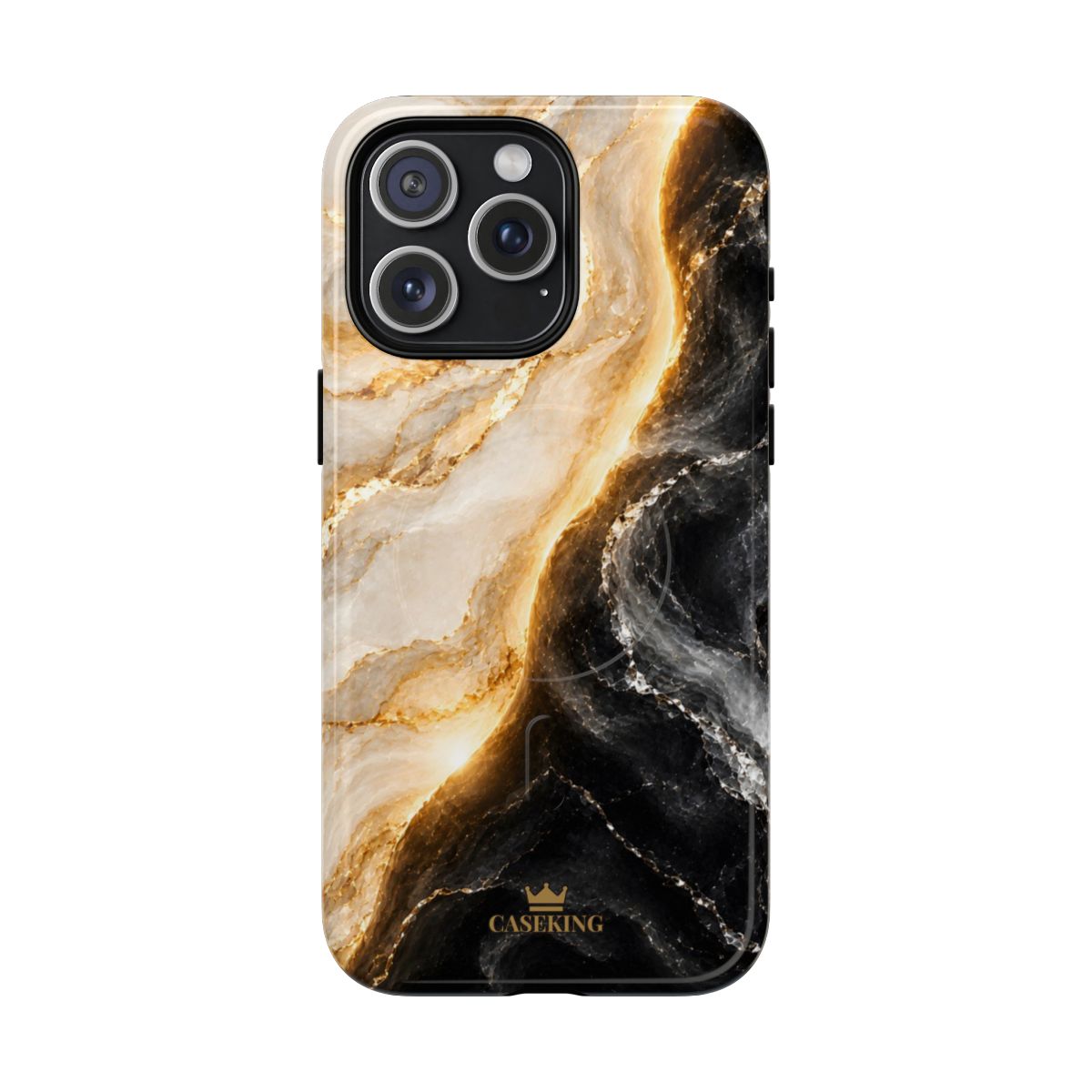 Day & Night MagSafe-compatible tough case on iPhone 15 Pro Max, glossy finish