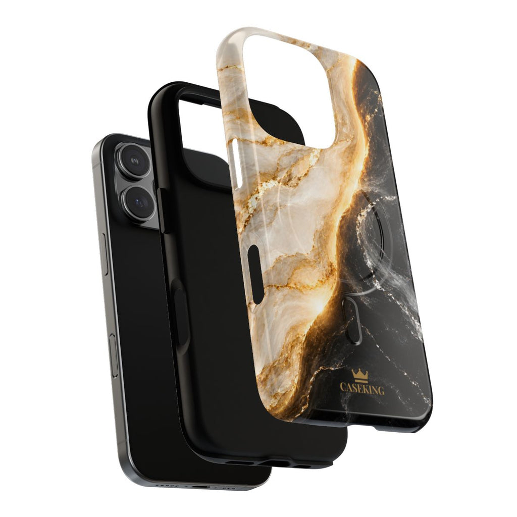 Day & Night MagSafe-compatible tough case on iPhone 16 Pro, glossy finish (case layers)