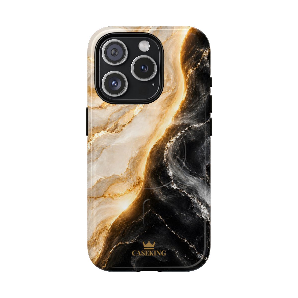 Day & Night MagSafe-compatible tough case on iPhone 15 Pro, glossy finish