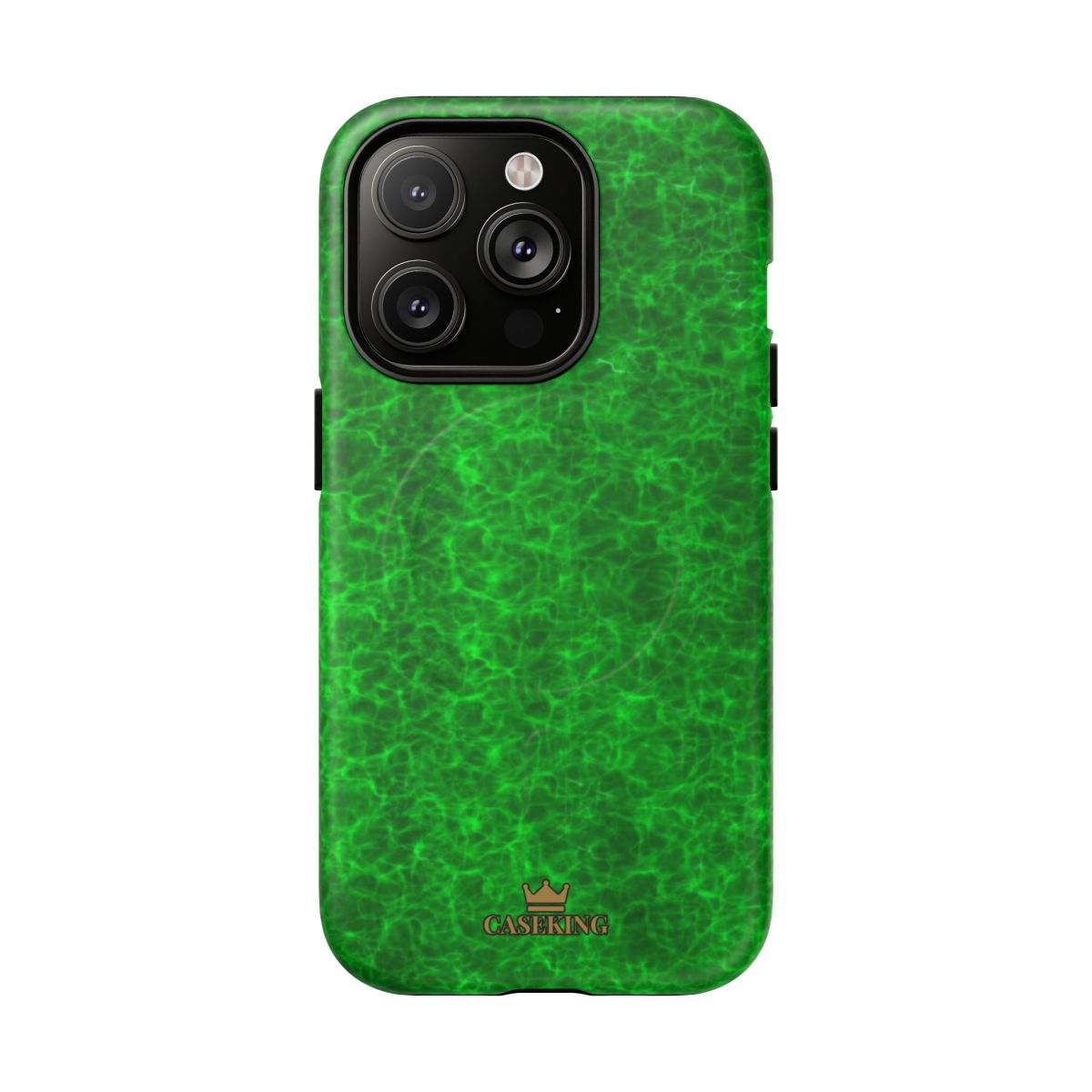 Emerald Gem MagSafe-compatible tough case on iPhone 14 Pro, matte finish
