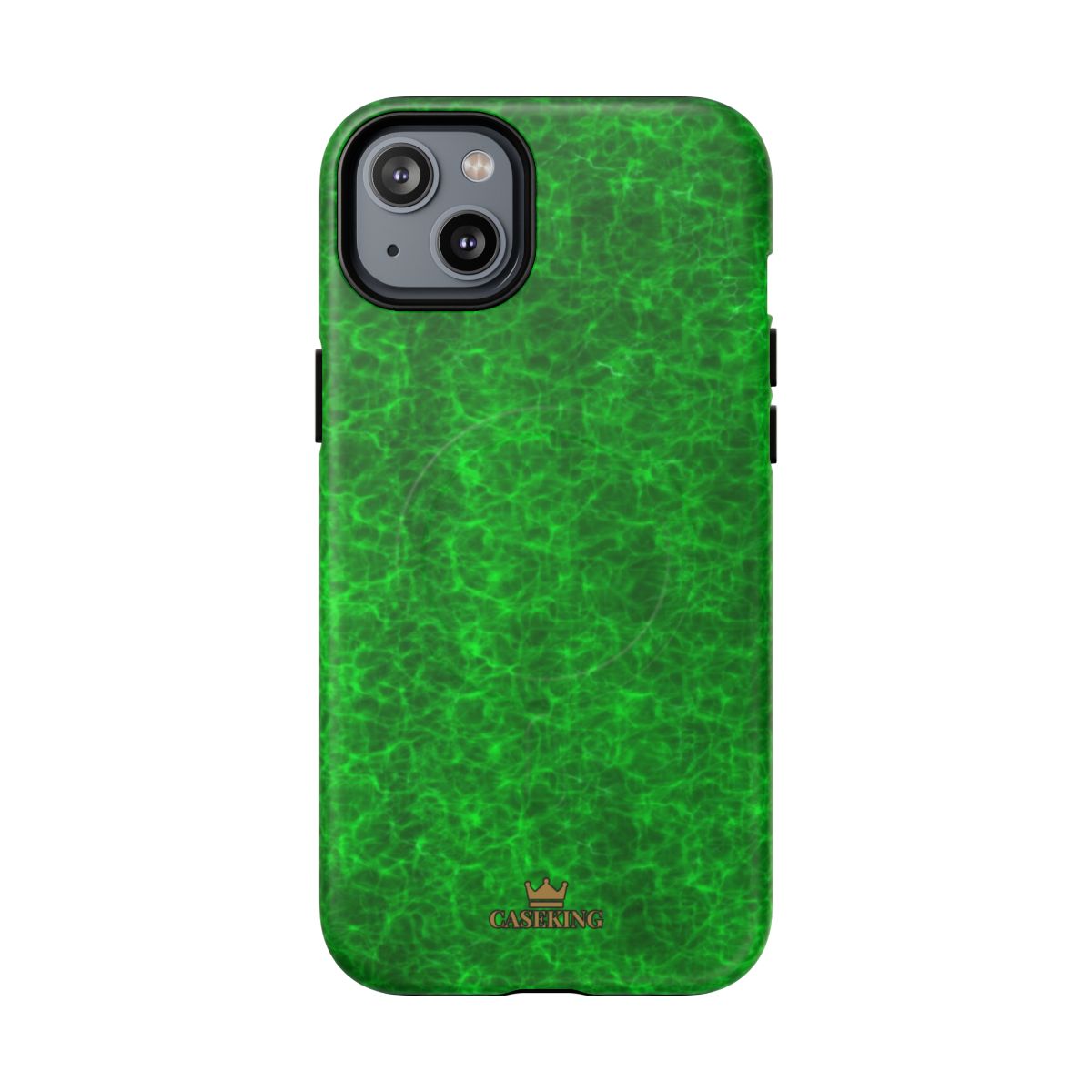Emerald Gem MagSafe-compatible tough case on iPhone 14 Plus, matte finish