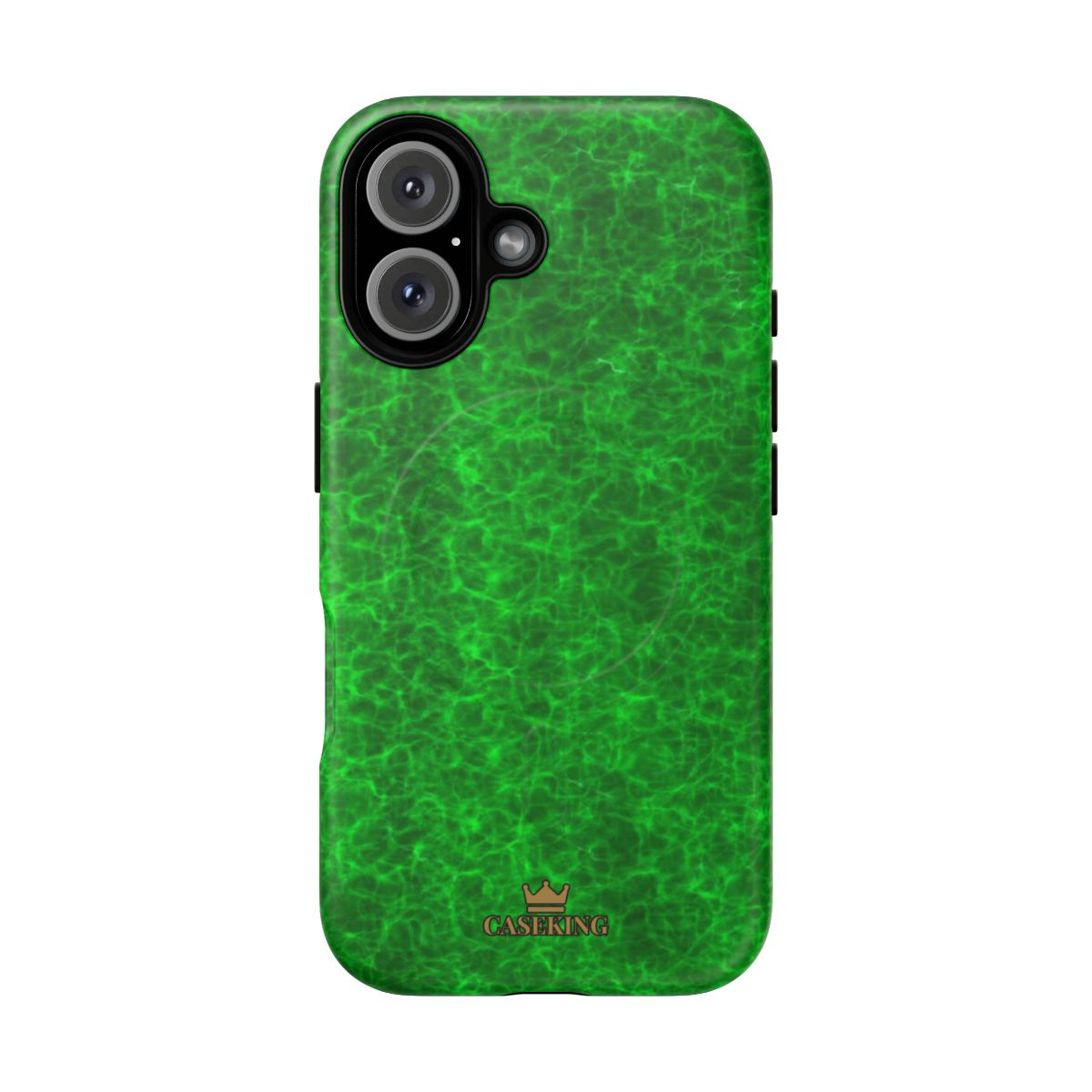 Emerald Gem MagSafe-compatible tough case on iPhone 16, matte finish
