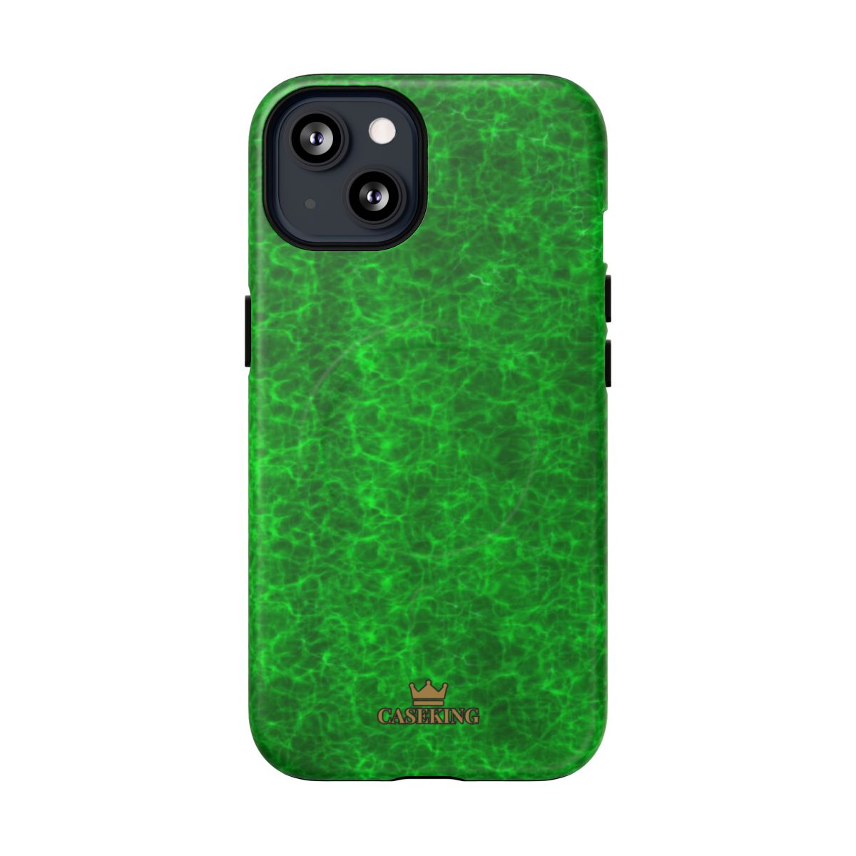 Emerald Gem MagSafe-compatible tough case on iPhone 13, matte finish