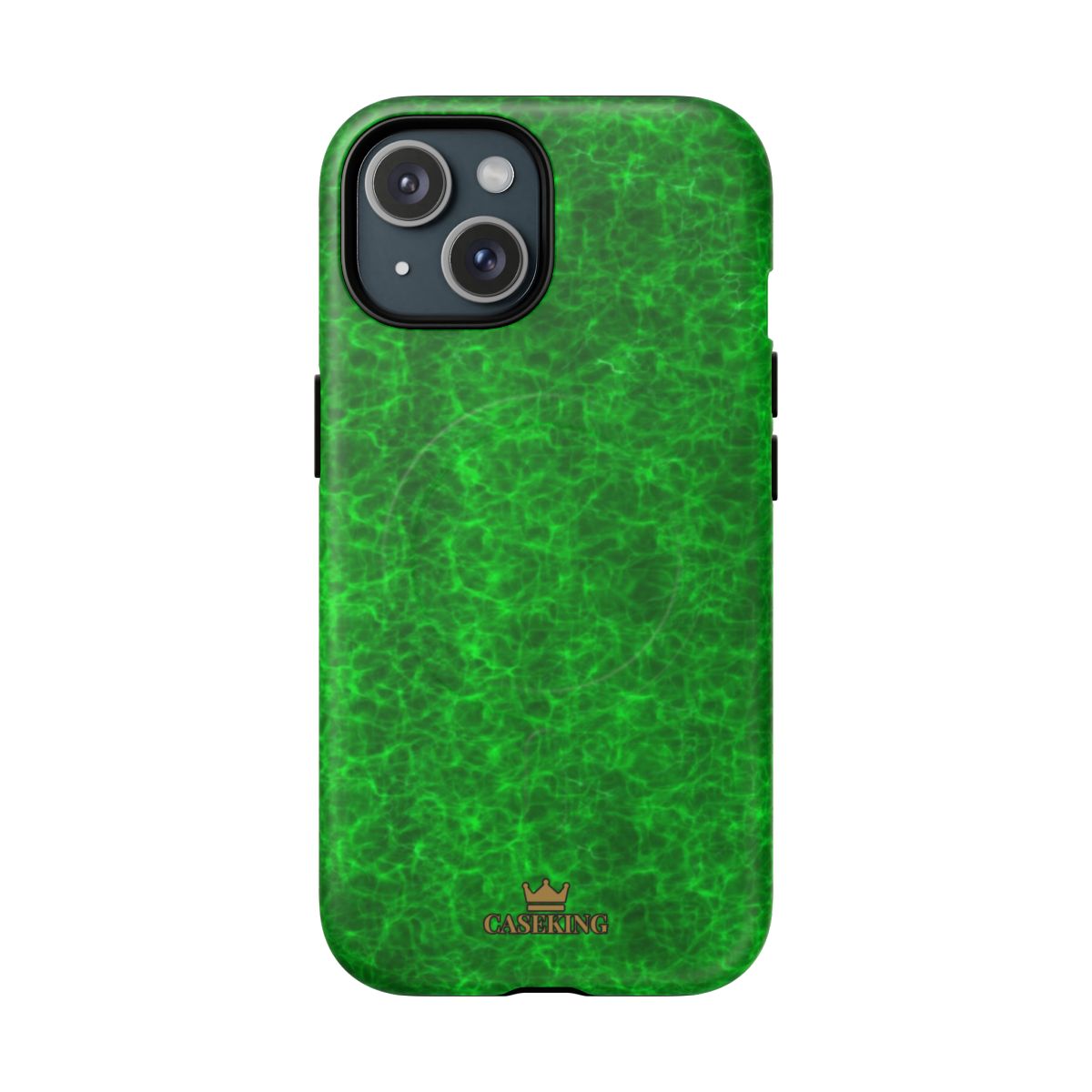 Emerald Gem MagSafe-compatible tough case on iPhone 15, matte finish