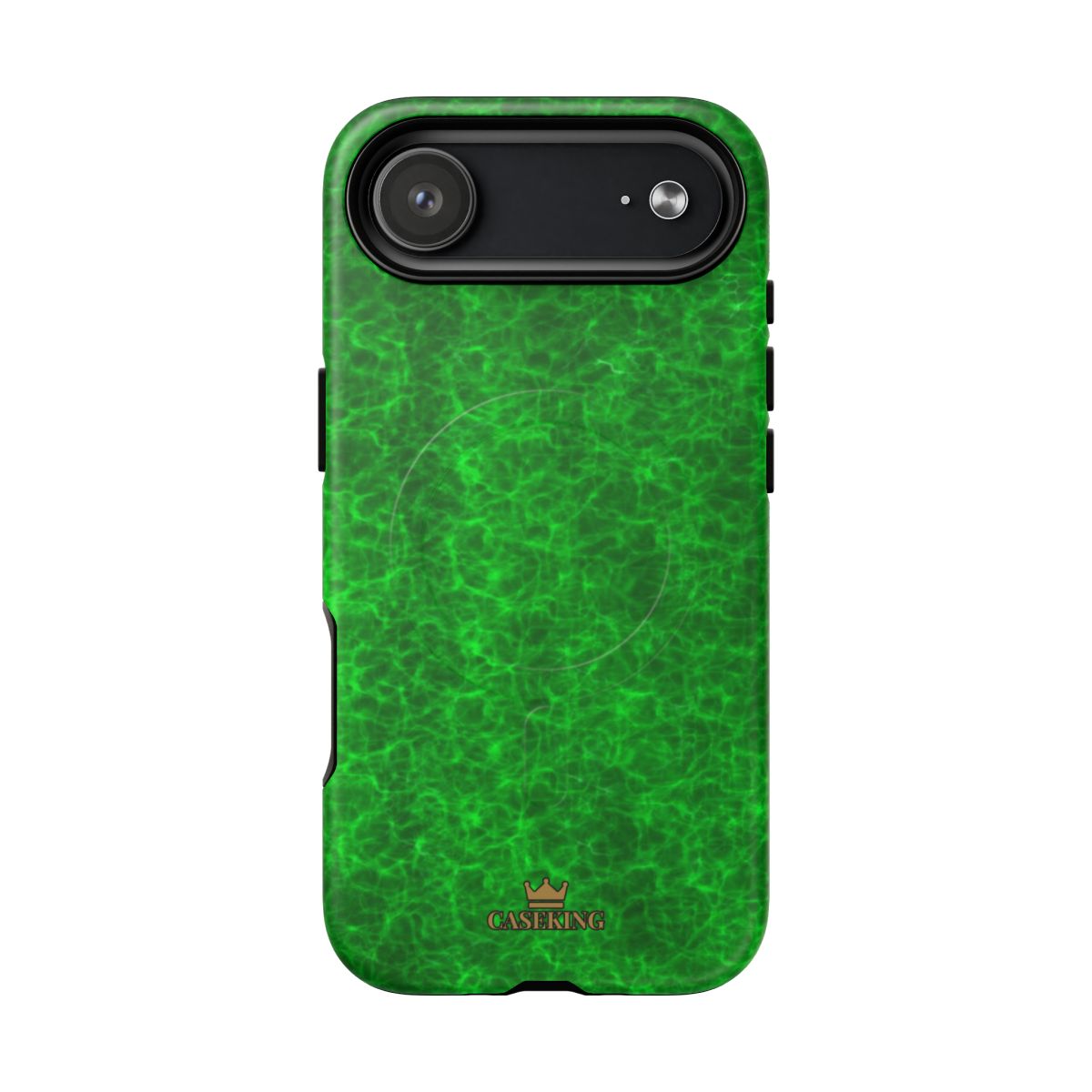 Emerald Gem MagSafe-compatible tough case on iPhone 17 Air, matte finish