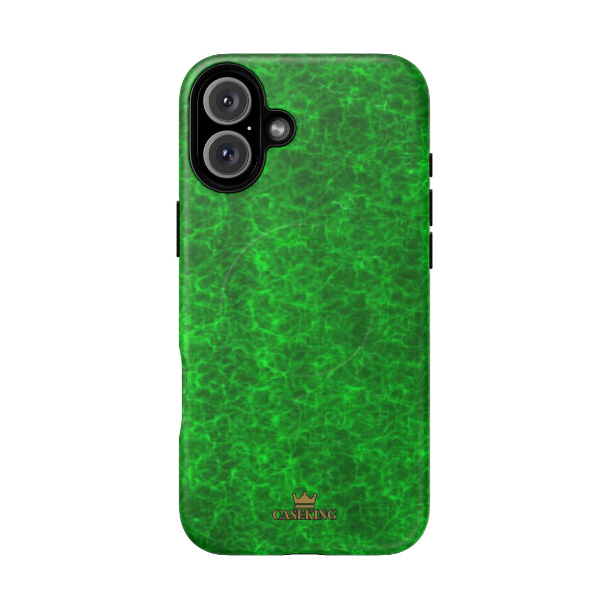 Emerald Gem MagSafe-compatible tough case on iPhone 16 Plus, matte finish