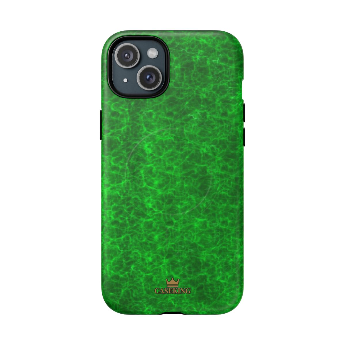 Emerald Gem MagSafe-compatible tough case on iPhone 15 Plus, matte finish