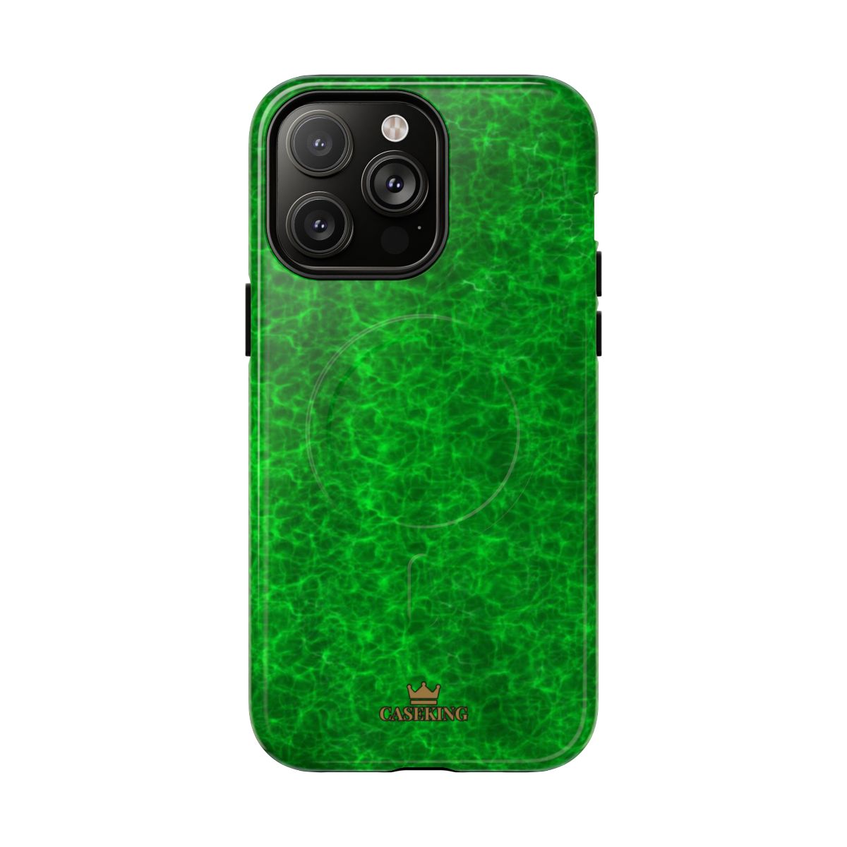 Emerald Gem MagSafe-compatible tough case on iPhone 14 Pro Max, glossy finish