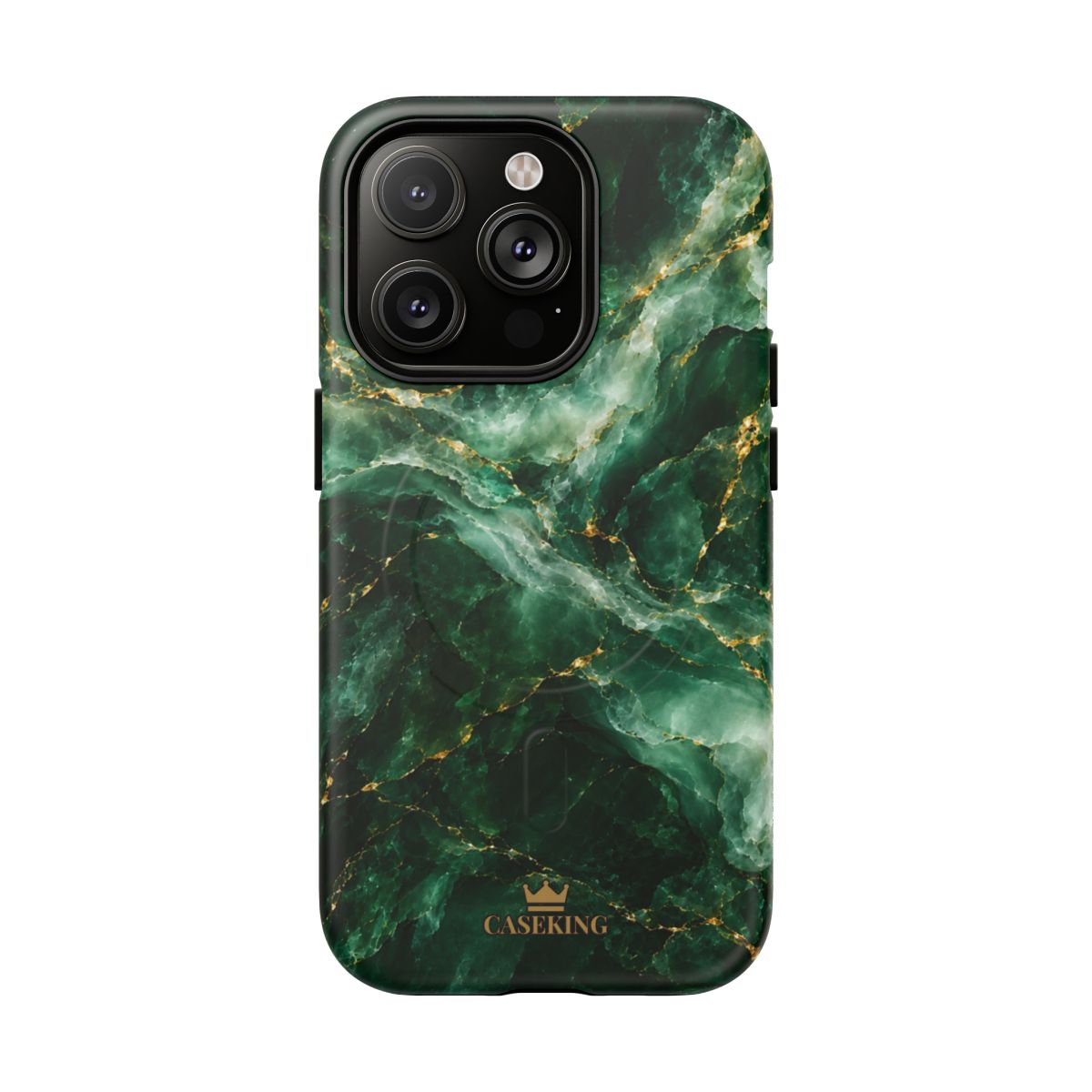 Emerald Jade MagSafe-compatible tough case on iPhone 14 Pro, matte finish