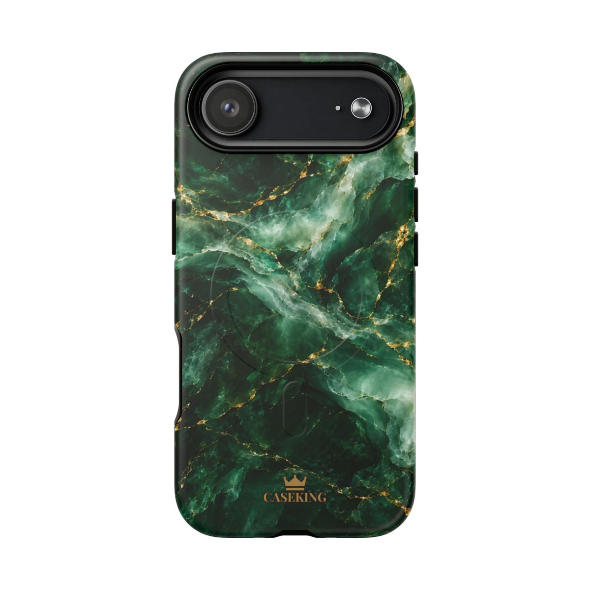 Emerald Jade MagSafe-compatible tough case on iPhone 17 Air, matte finish