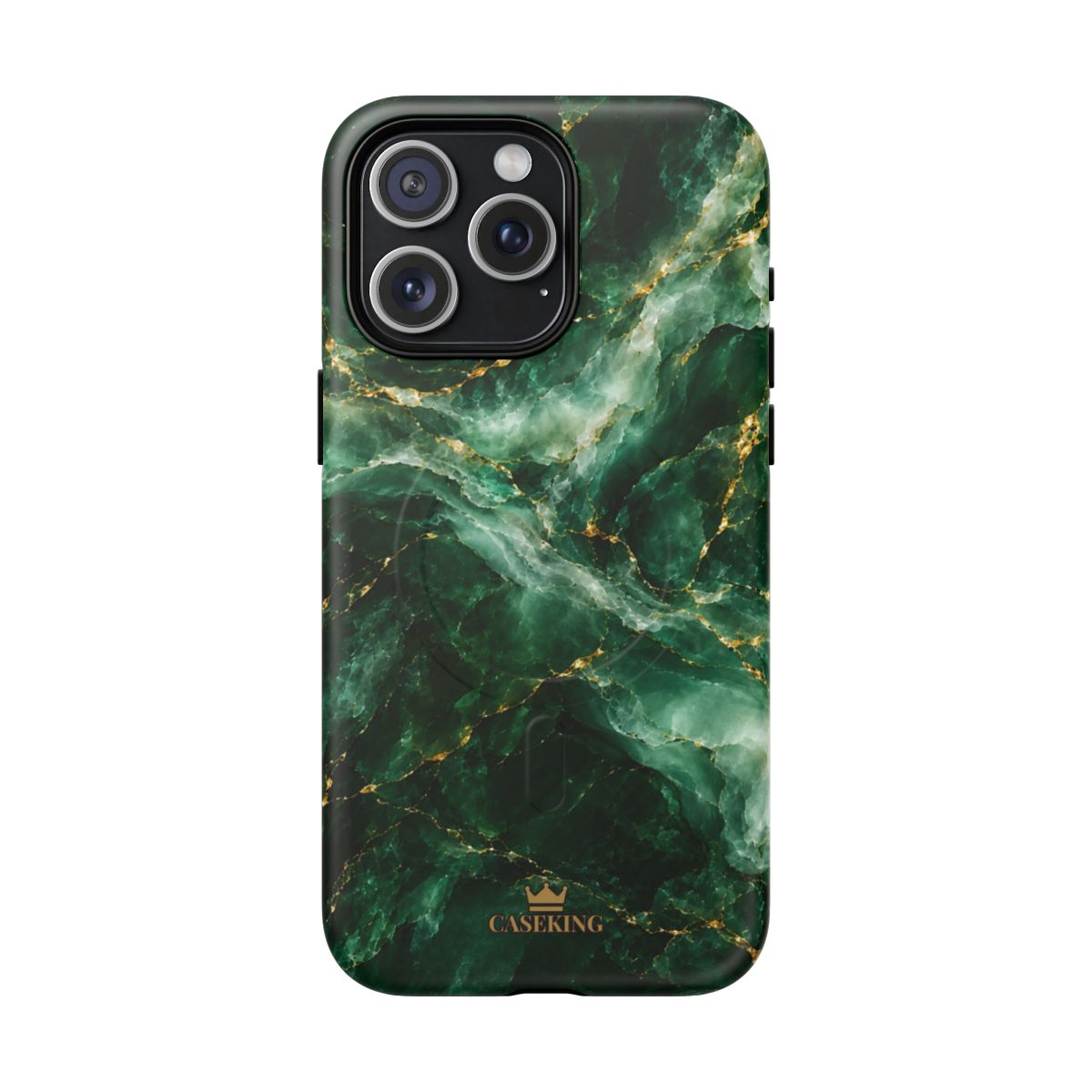 Emerald Jade MagSafe-compatible tough case on iPhone 15 Pro Max, matte finish