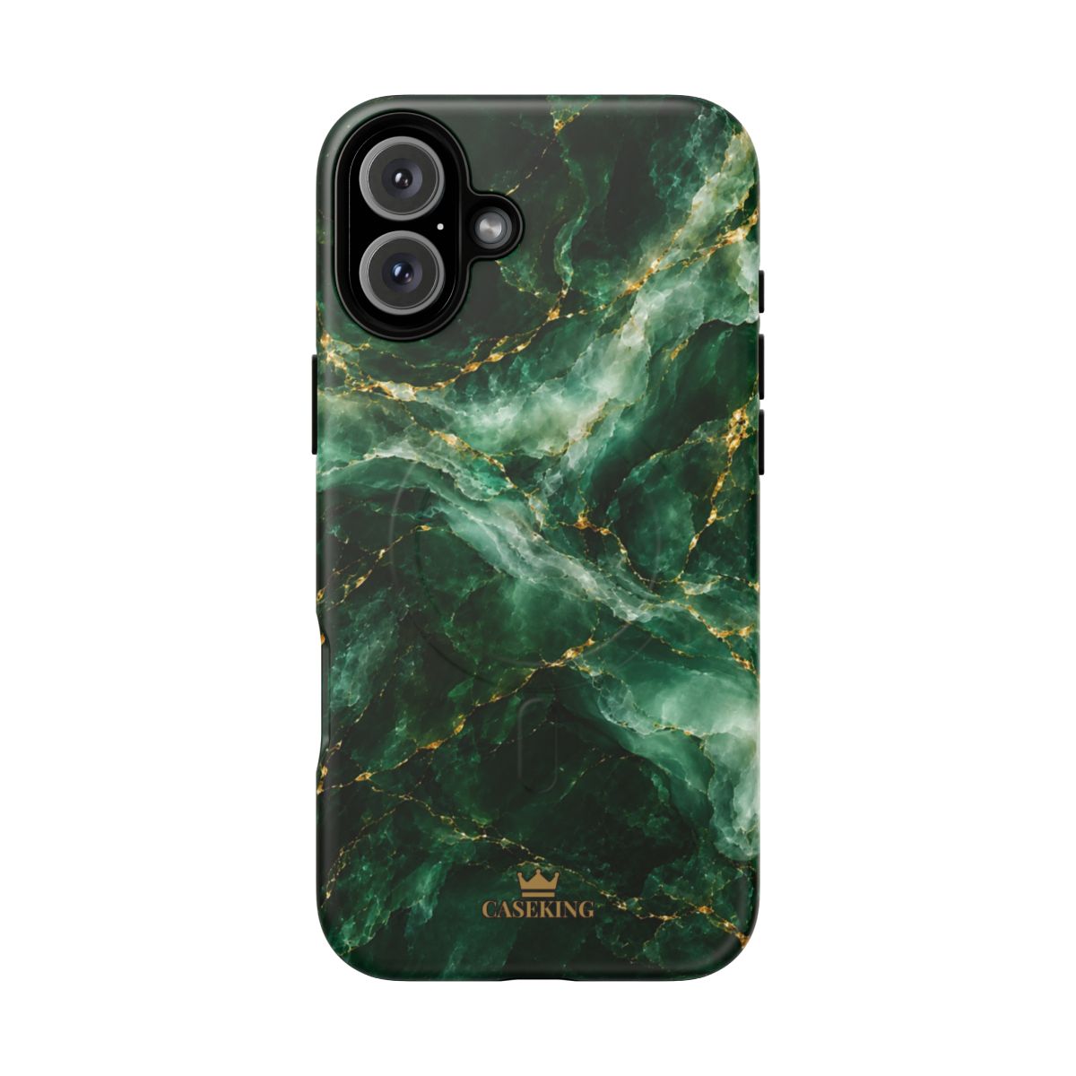 Emerald Jade MagSafe-compatible tough case on iPhone 16 Plus, matte finish