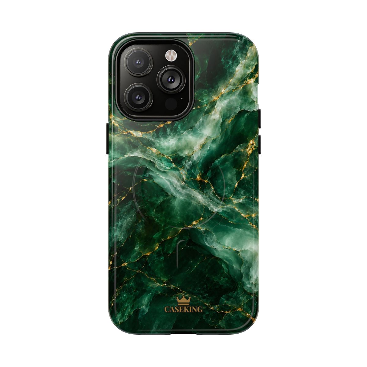 Emerald Jade MagSafe-compatible tough case on iPhone 14 Pro Max, glossy finish