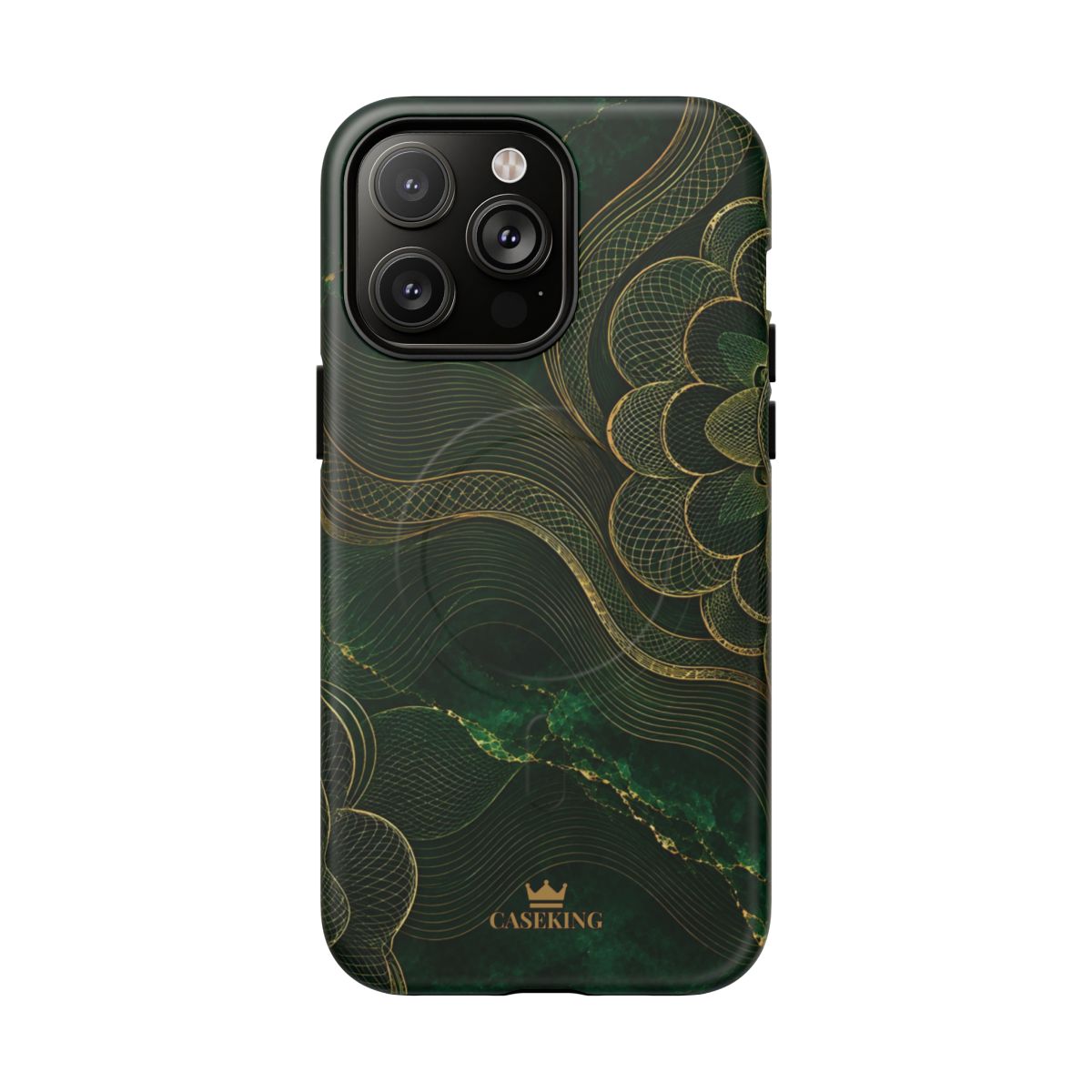 Emerald Reserve MagSafe-compatible tough case on iPhone 14 Pro Max, matte finish