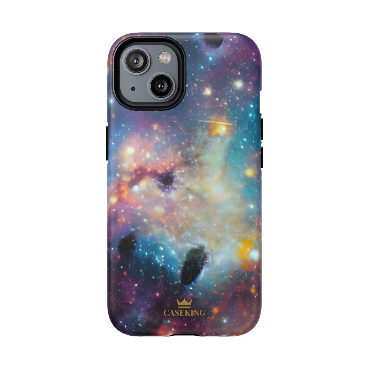 Galaxy Storm MagSafe-compatible tough case on iPhone 14, matte finish