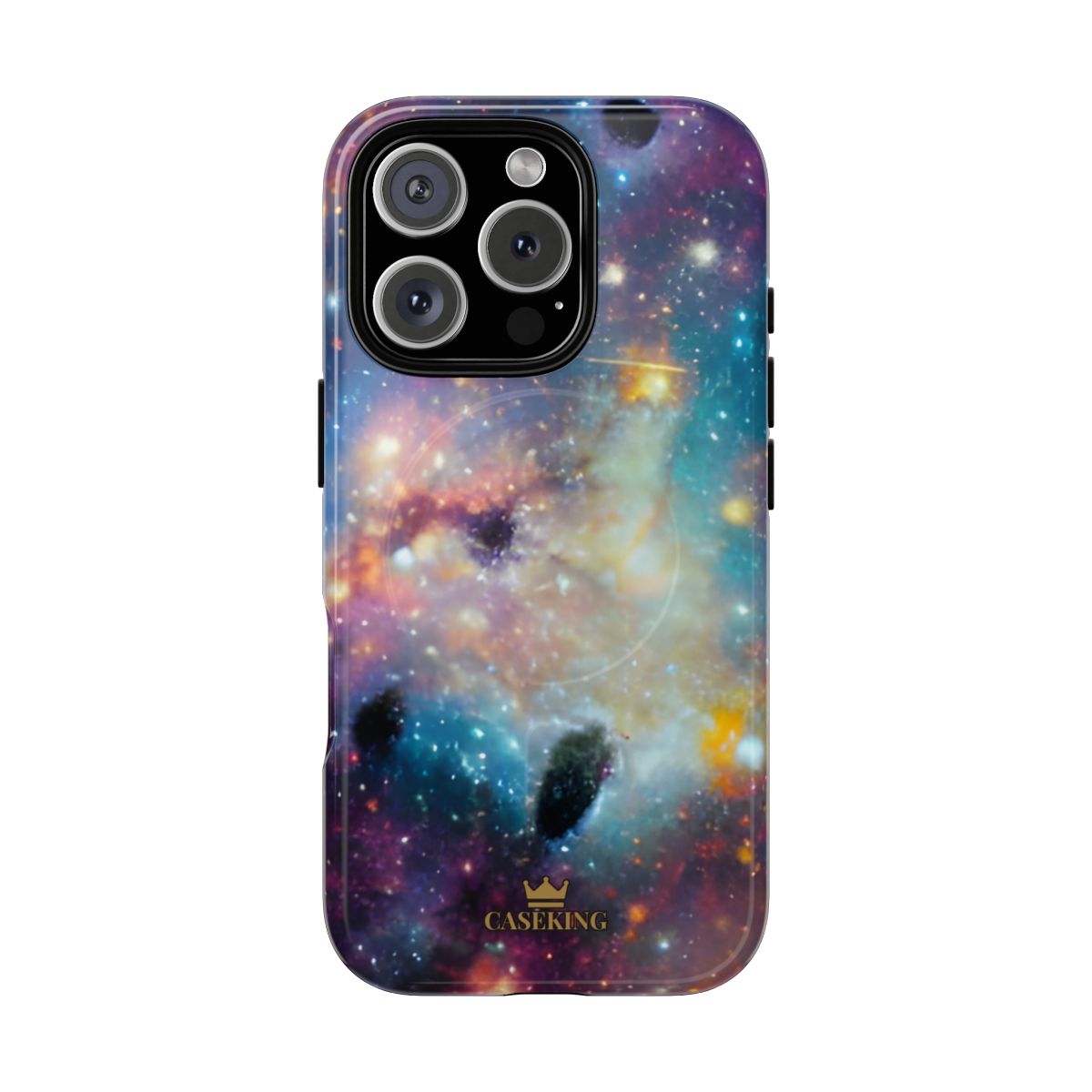 Galaxy Storm MagSafe-compatible tough case on iPhone 16 Pro, glossy finish