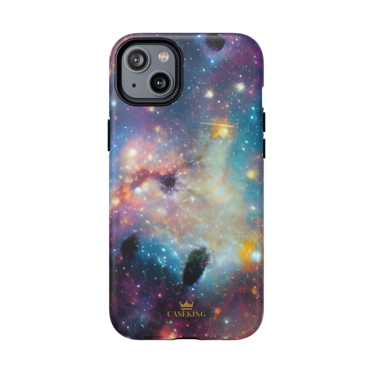 Galaxy Storm MagSafe-compatible tough case on iPhone 14 Plus, matte finish