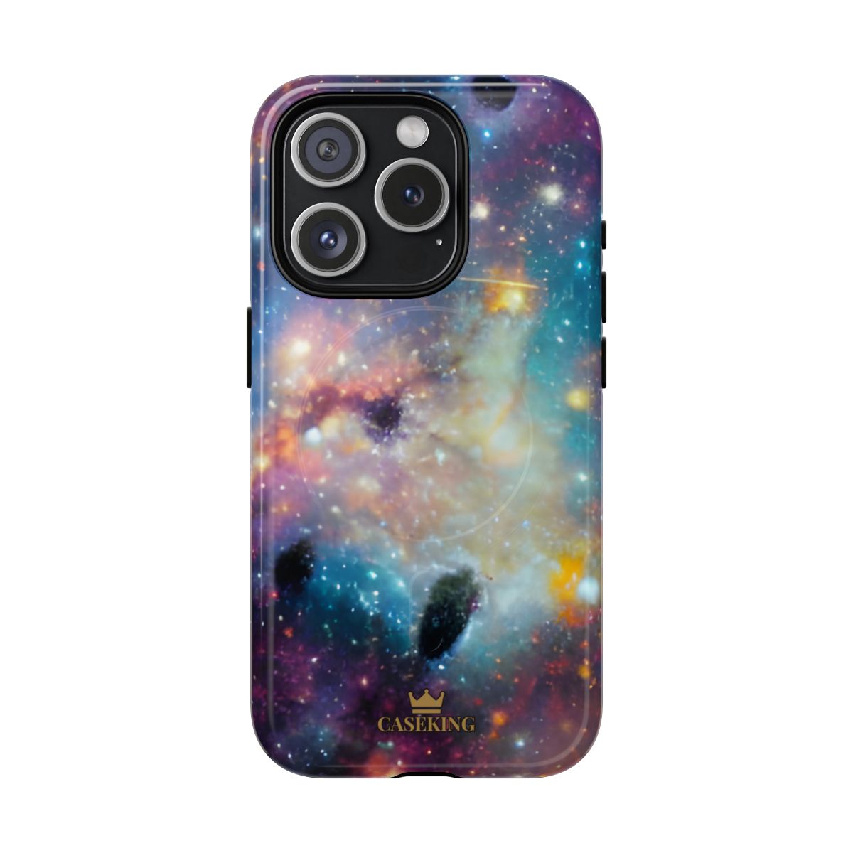 Galaxy Storm MagSafe-compatible tough case on iPhone 15 Pro, glossy finish
