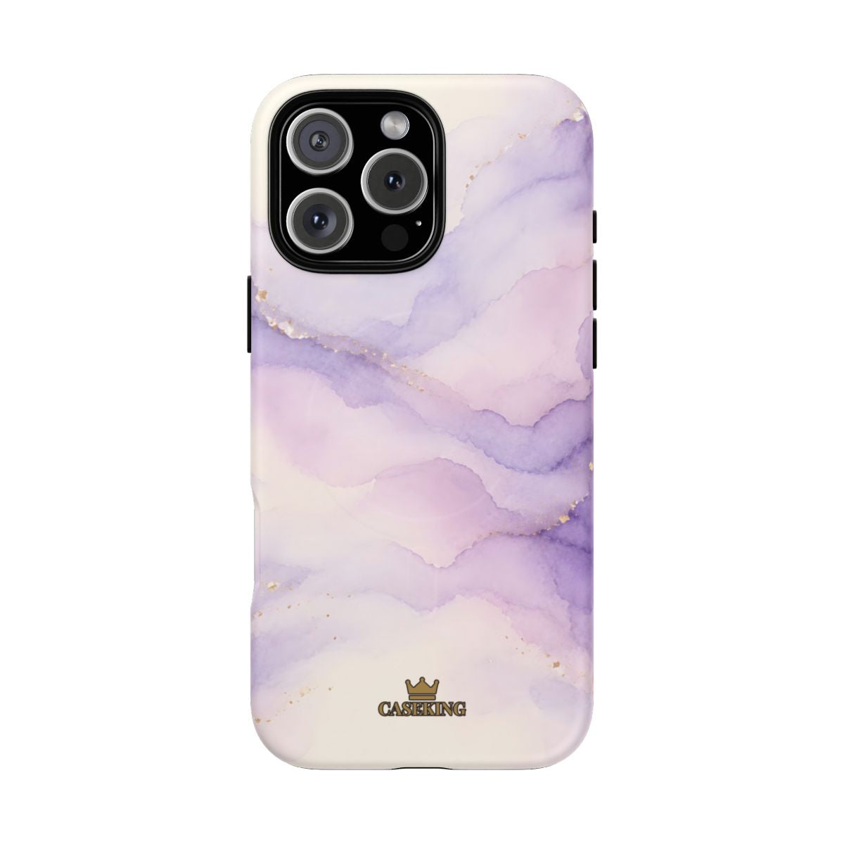 Lavender MagSafe-compatible tough case on iPhone 16 Pro Max, matte finish
