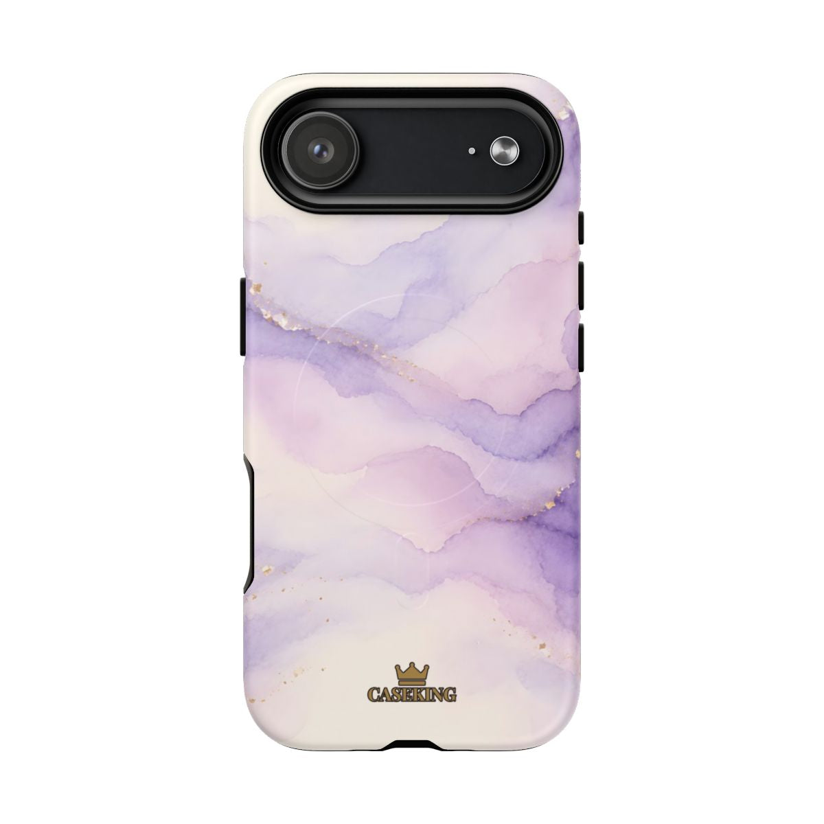 Lavender MagSafe-compatible tough case on iPhone 17 Air, matte finish