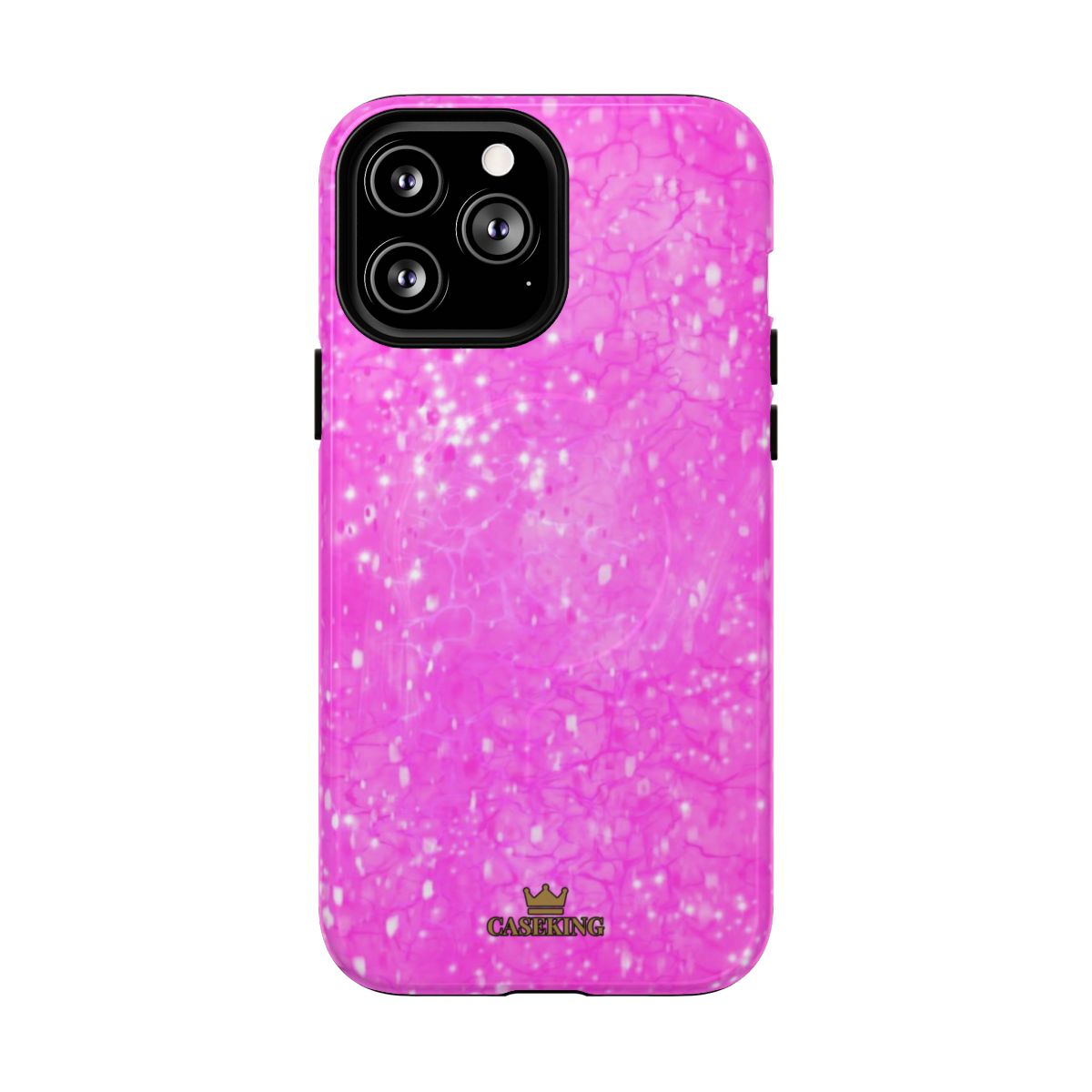 Pink Diamond MagSafe-compatible tough case on iPhone 13 Pro Max, glossy finish
