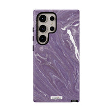 Load image into Gallery viewer, Purple Marble tough case on Galaxy S24 Ultra, matte finish
