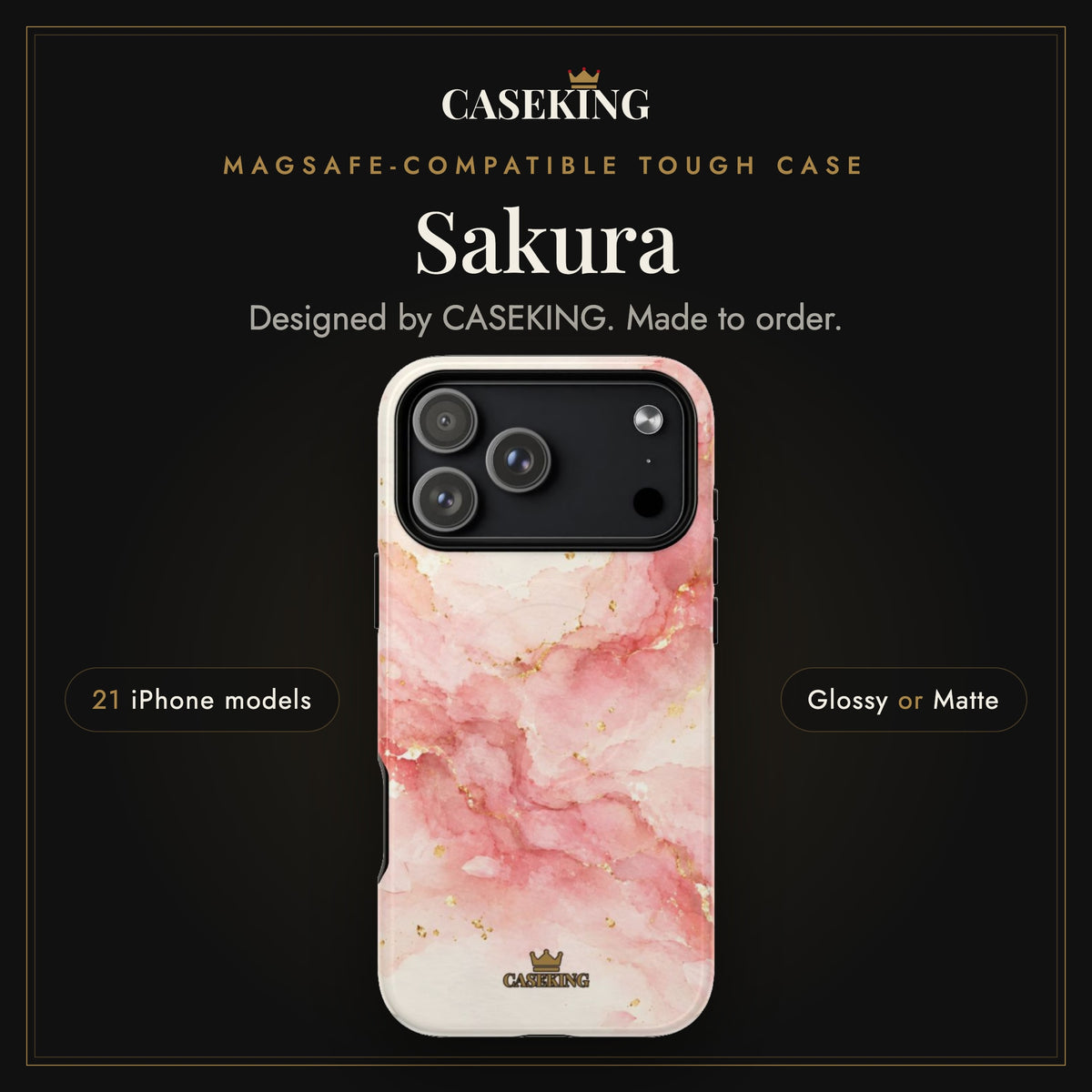 Sakura MagSafe-compatible tough case infographic 1: Hero