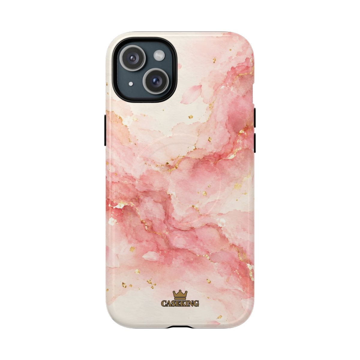 Sakura MagSafe-compatible tough case on iPhone 15 Plus, glossy finish