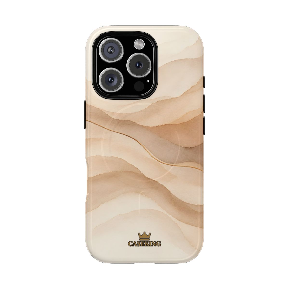 Sand Dune MagSafe-compatible tough case on iPhone 16 Pro, glossy finish